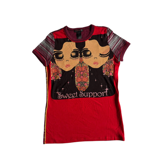 👧 Tricou Y2K Damă Custo Barcelona Graphic – S (Size 2) - anbracaminte