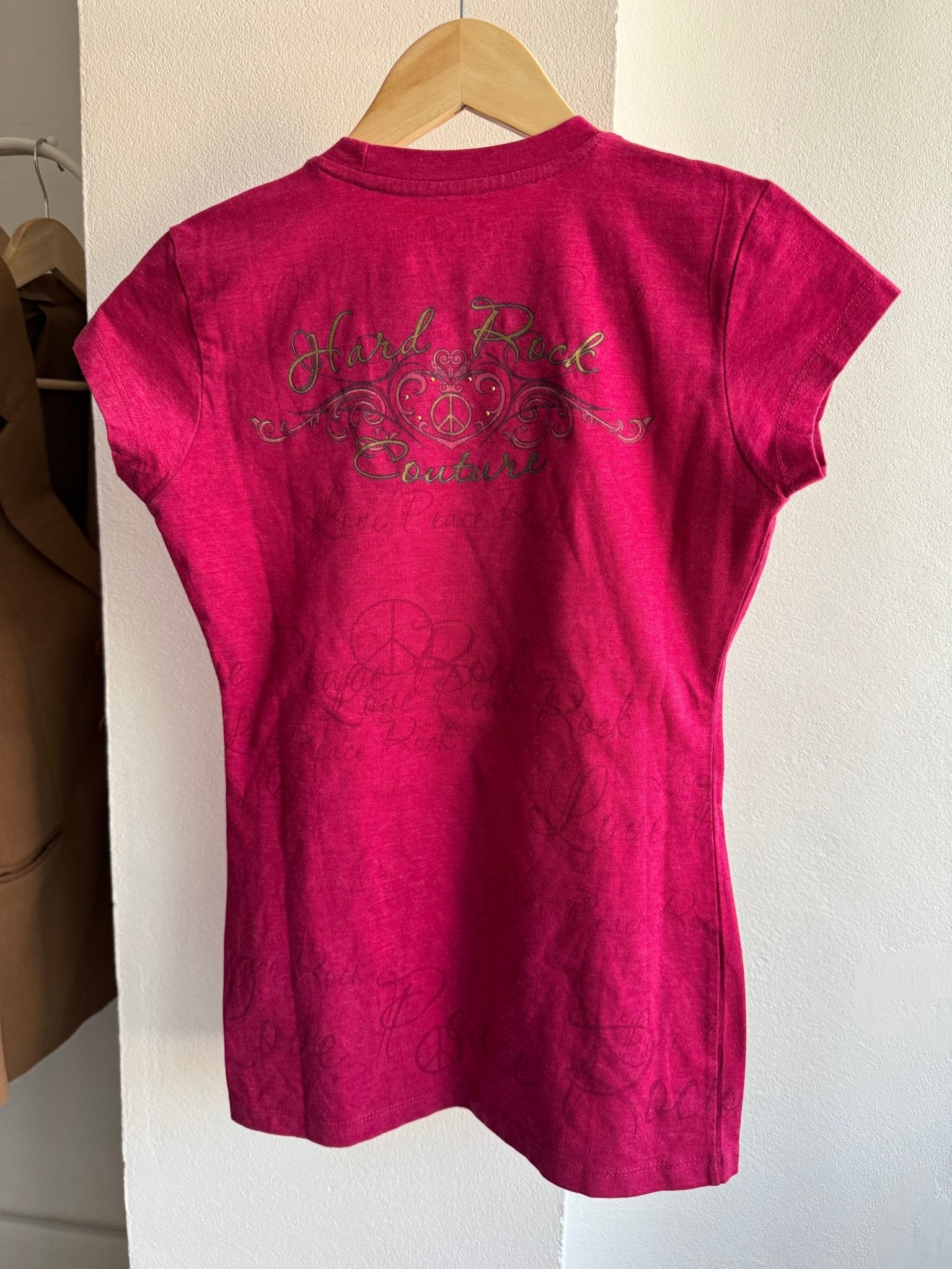 🎸 Tricou Y2K Damă Hard Rock Couture – XS - anbracaminte
