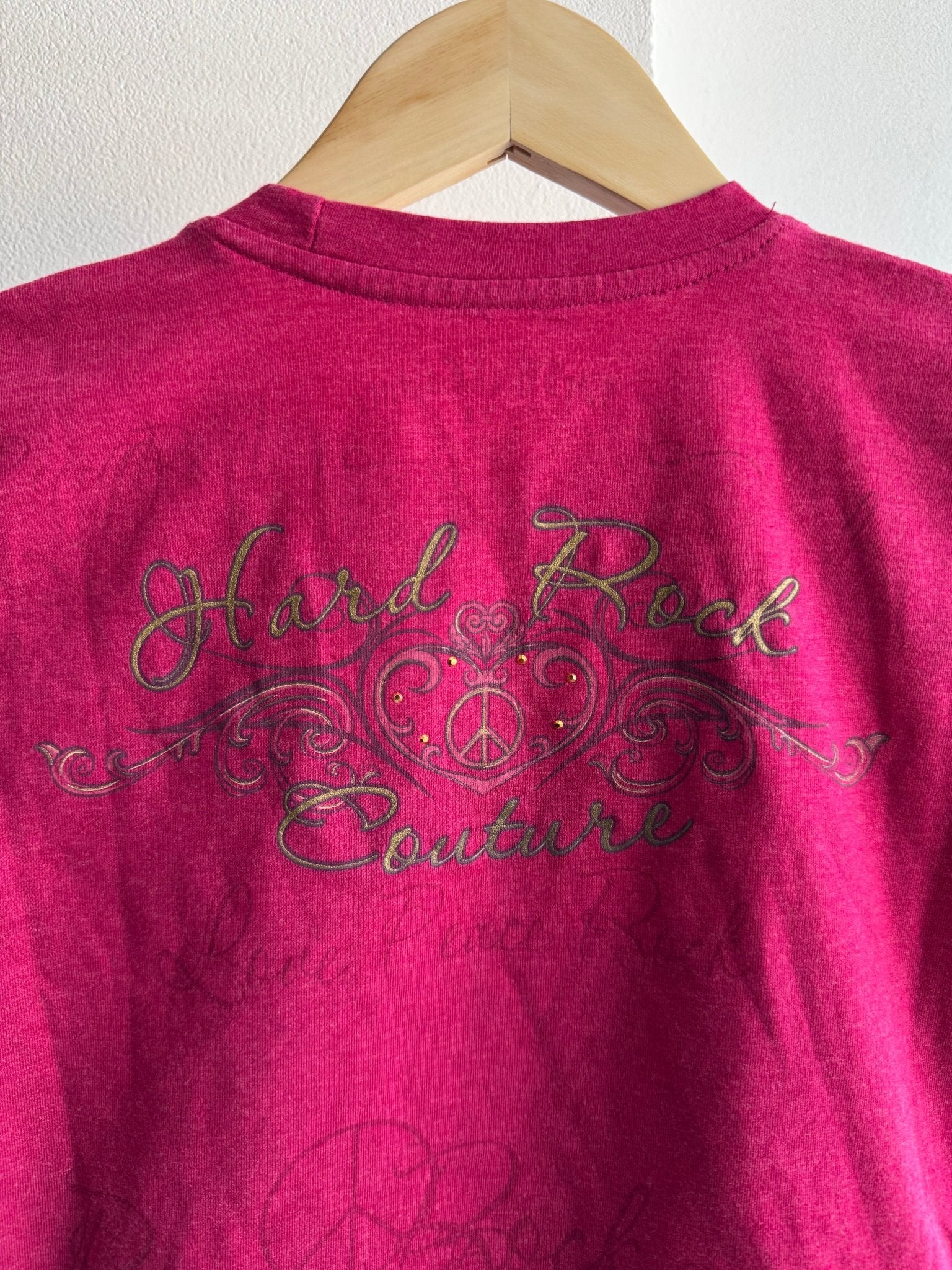 🎸 Tricou Y2K Damă Hard Rock Couture – XS - anbracaminte