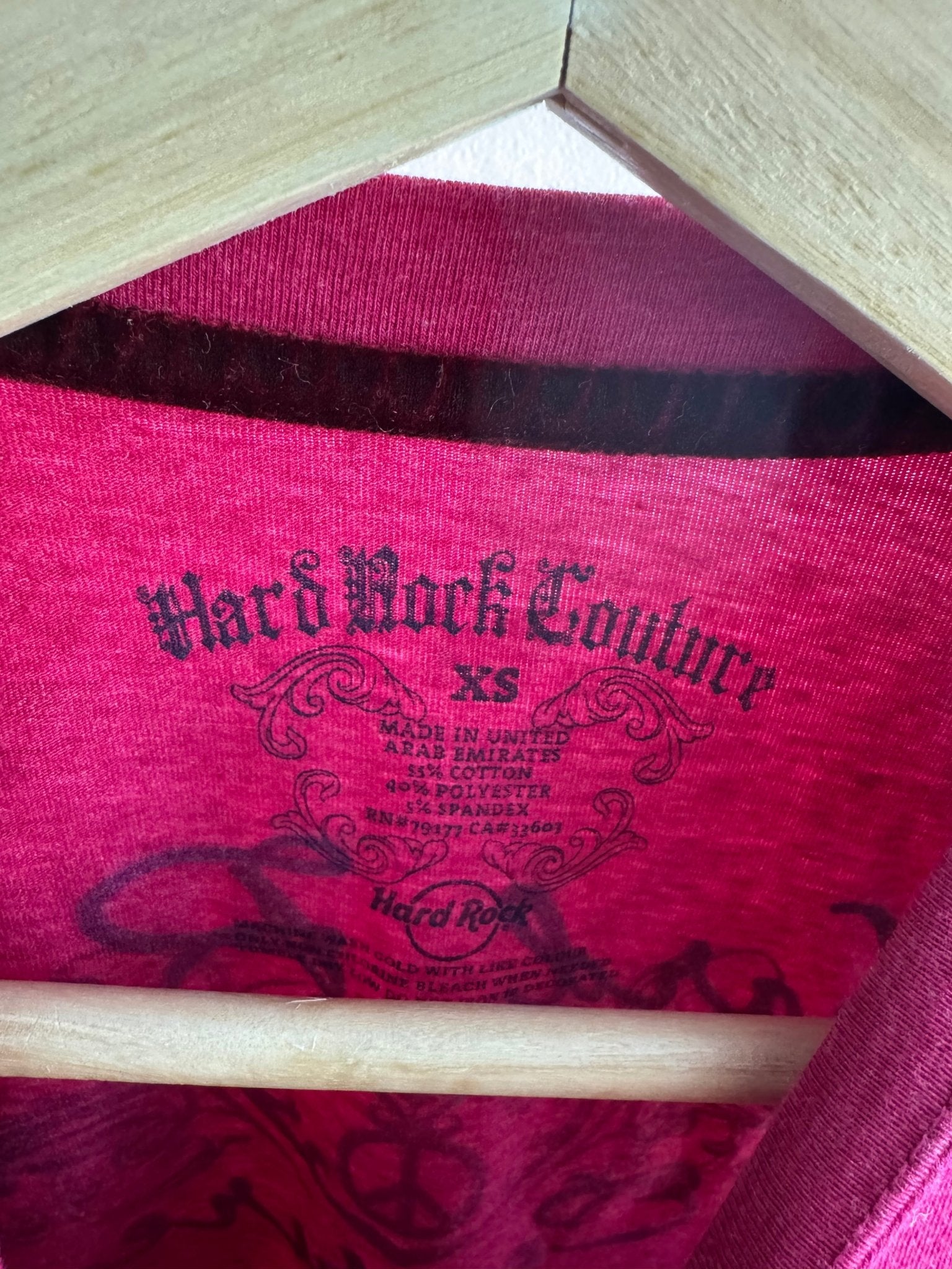 🎸 Tricou Y2K Damă Hard Rock Couture – XS - anbracaminte