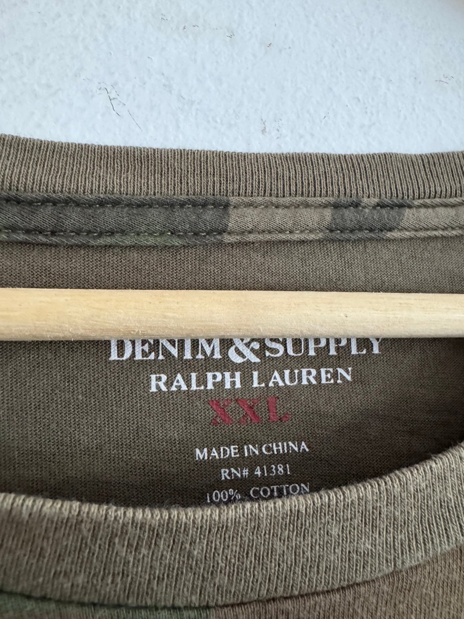 🪖 Tricou Y2K Denim & Supply Ralph Lauren Camo – XL (XXL) - anbracaminte