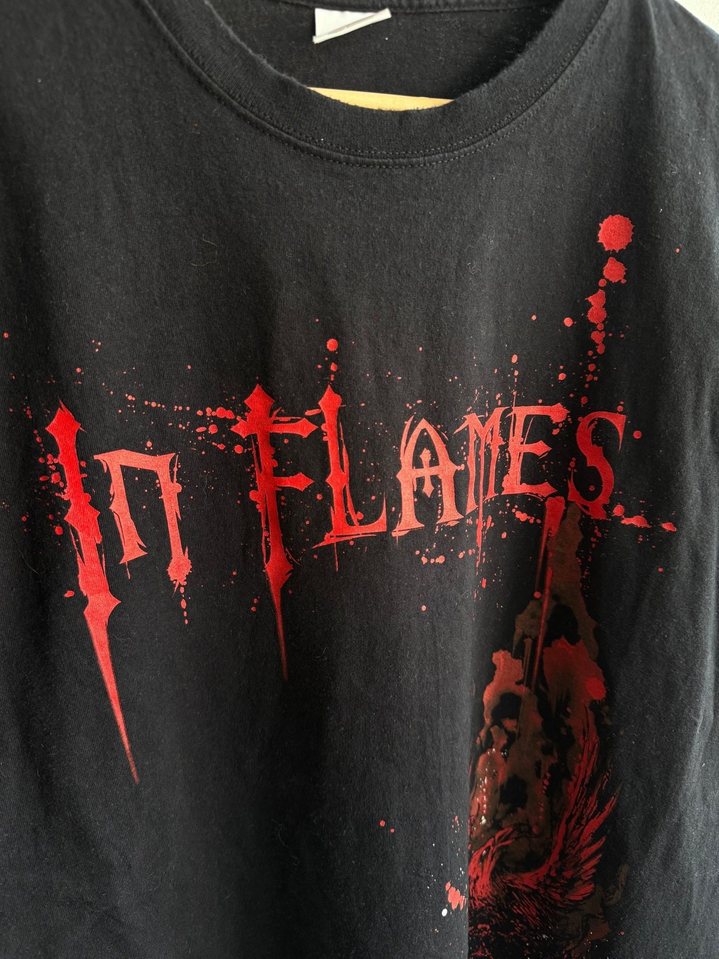 🎙️ Tricou Y2K In Flames Band Tee – XL - anbracaminte