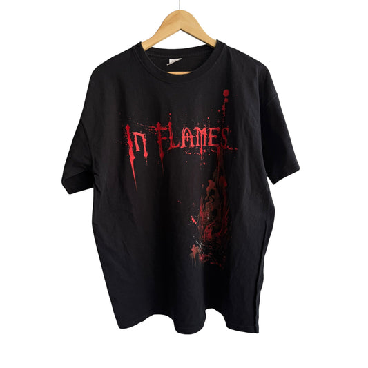 🎙️ Tricou Y2K In Flames Band Tee – XL - anbracaminte
