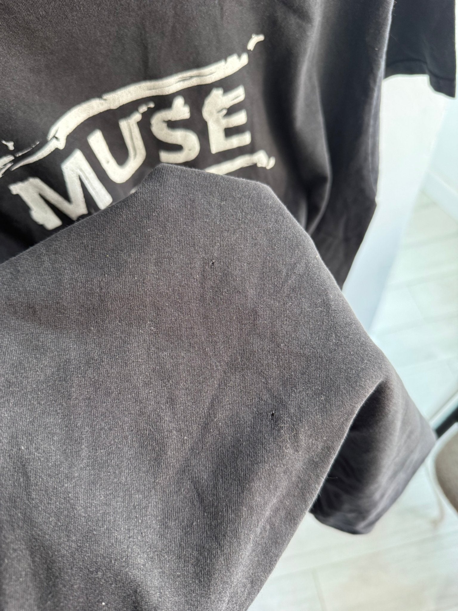 🎸 Tricou Y2K Muse Band Tee – M (Faded & Distressed) - anbracaminte