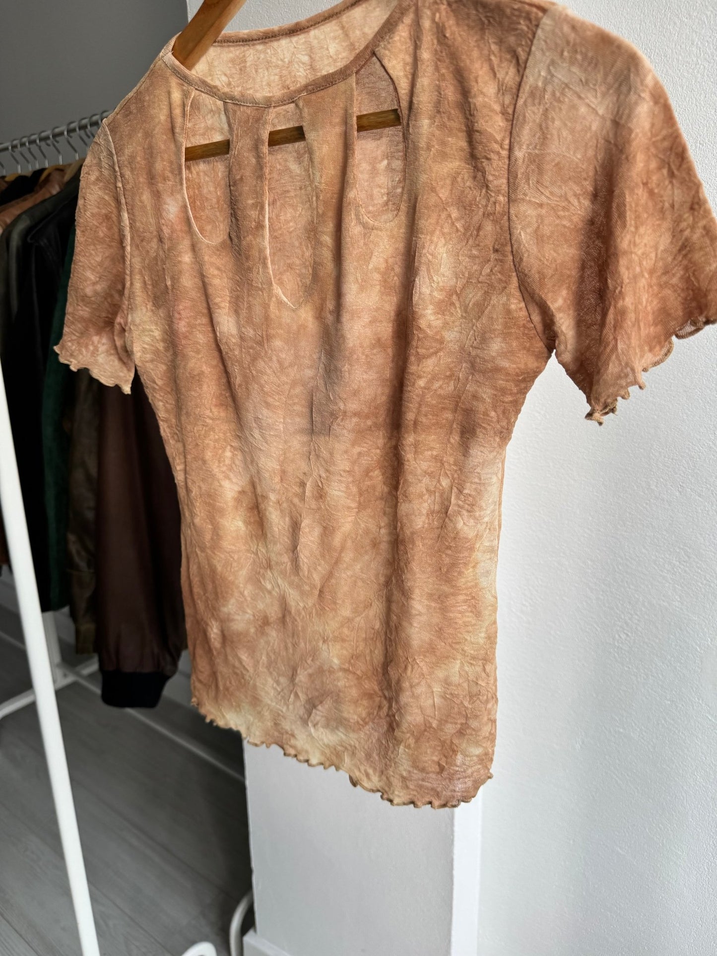 🏜️ Tricou Y2K Printed Mesh Tee – M – Made in Italy - anbracaminte