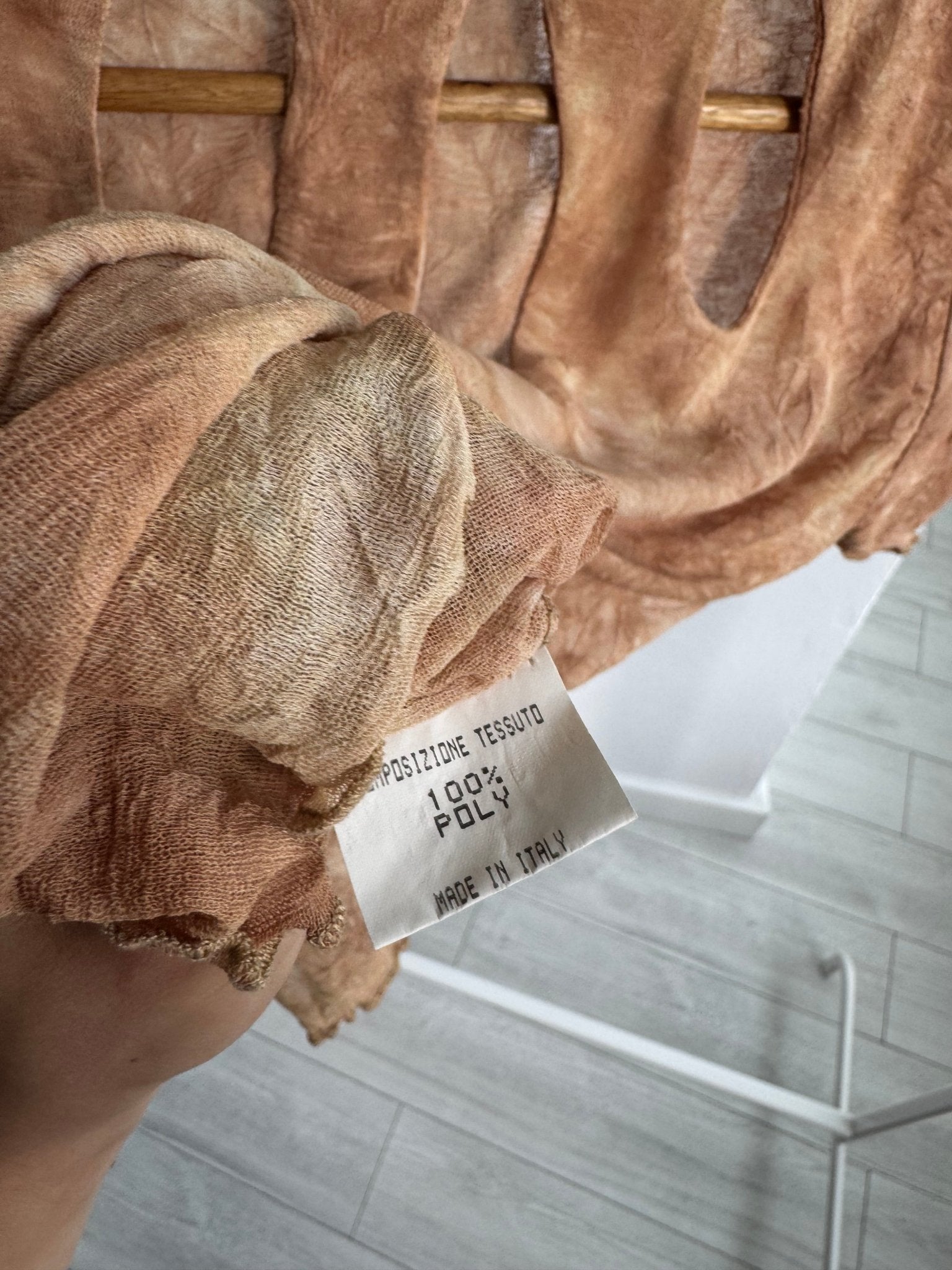 🏜️ Tricou Y2K Printed Mesh Tee – M – Made in Italy - anbracaminte