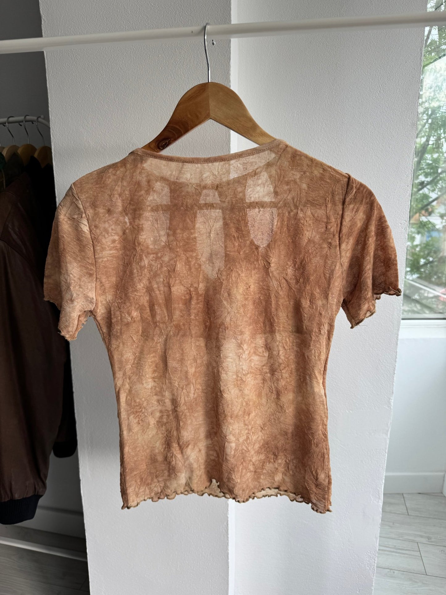 🏜️ Tricou Y2K Printed Mesh Tee – M – Made in Italy - anbracaminte