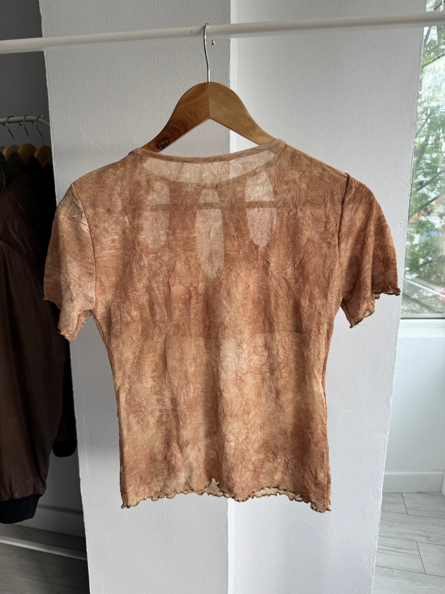 🏜️ Tricou Y2K Printed Mesh Tee – M – Made in Italy - anbracaminte