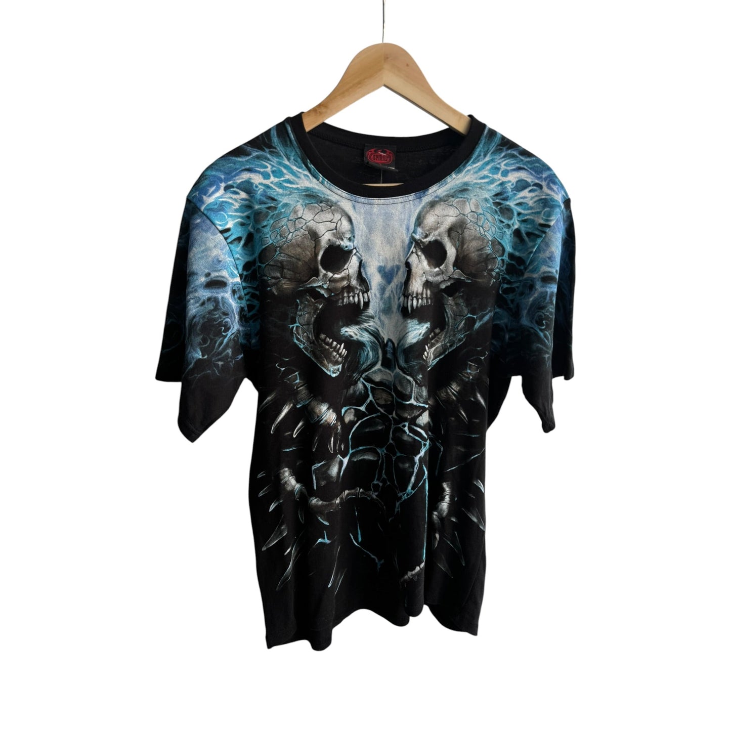 ☠️ Tricou Y2K Spiral Direct Graphic Tee – M Bărbați - anbracaminte