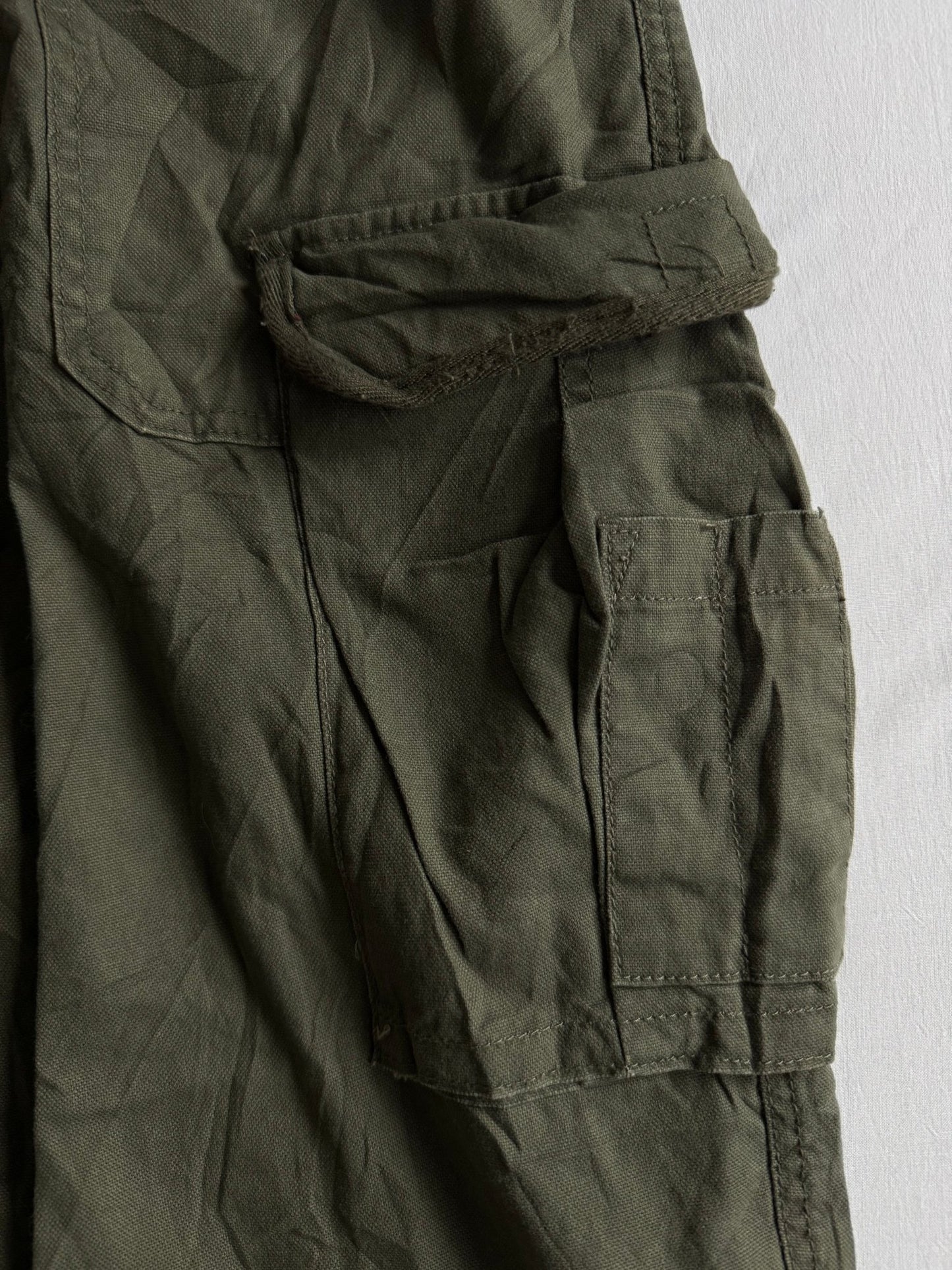 🪖 Urban Pipeline Baggy Cargo Pants – Military Green – W36 x L34 - anbracaminte