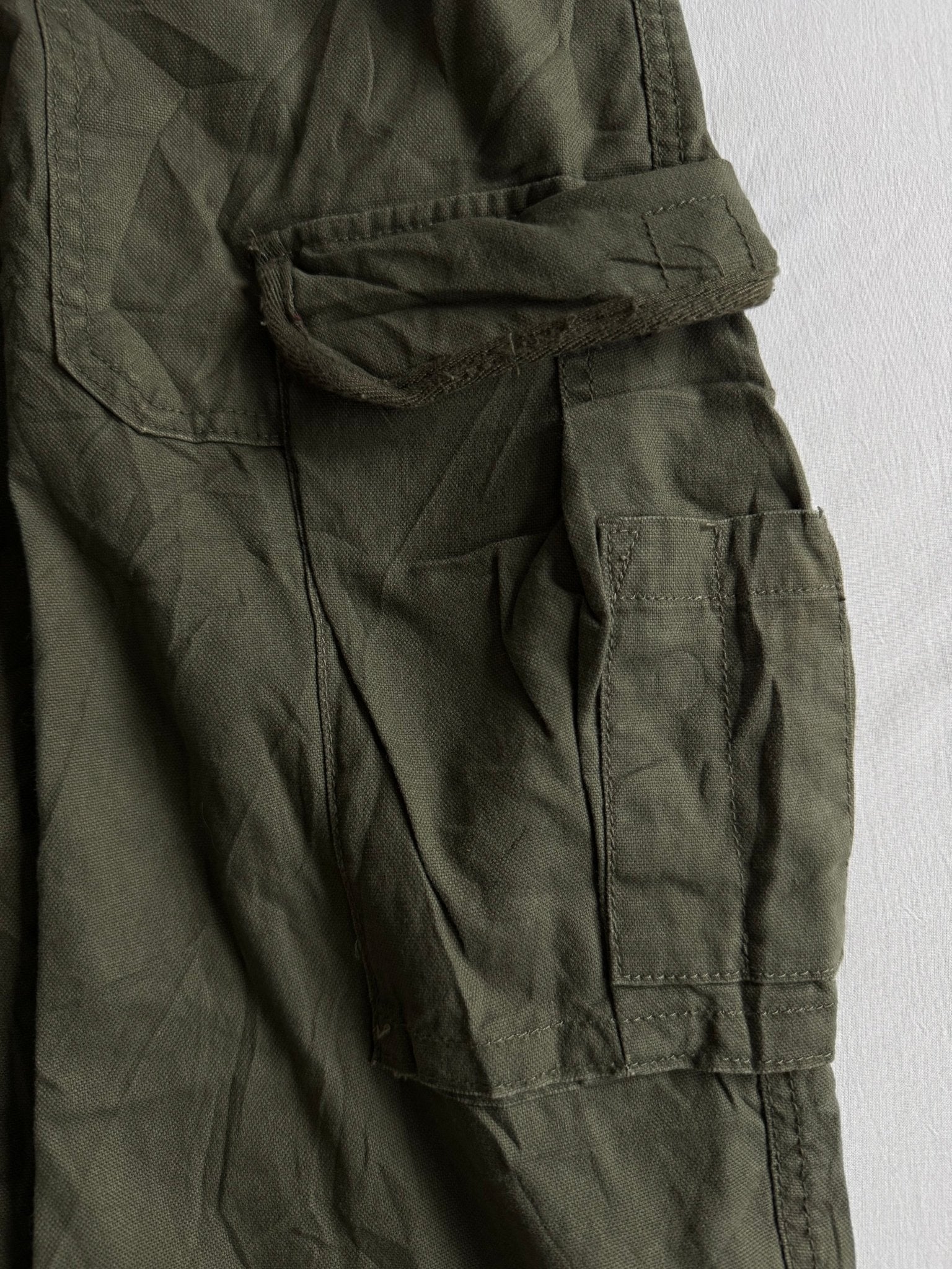 🪖 Urban Pipeline Baggy Cargo Pants – Military Green – W36 x L34 - anbracaminte