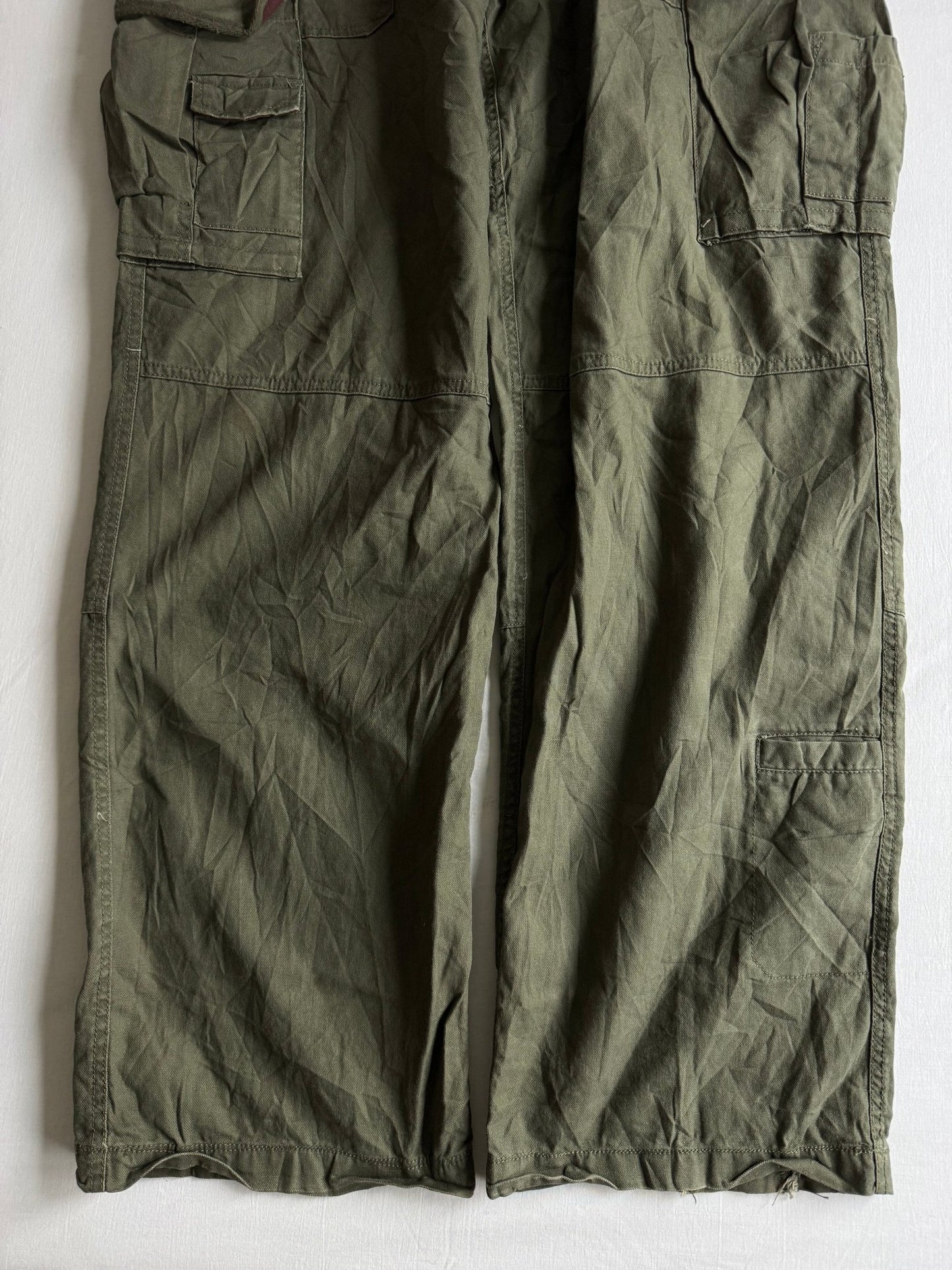 🪖 Urban Pipeline Baggy Cargo Pants – Military Green – W36 x L34 - anbracaminte