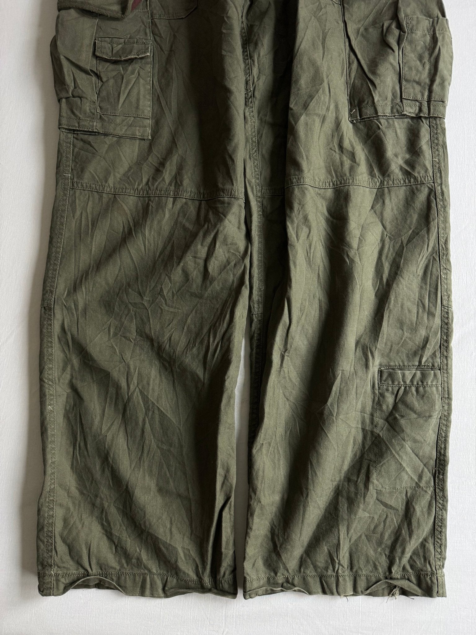 🪖 Urban Pipeline Baggy Cargo Pants – Military Green – W36 x L34 - anbracaminte