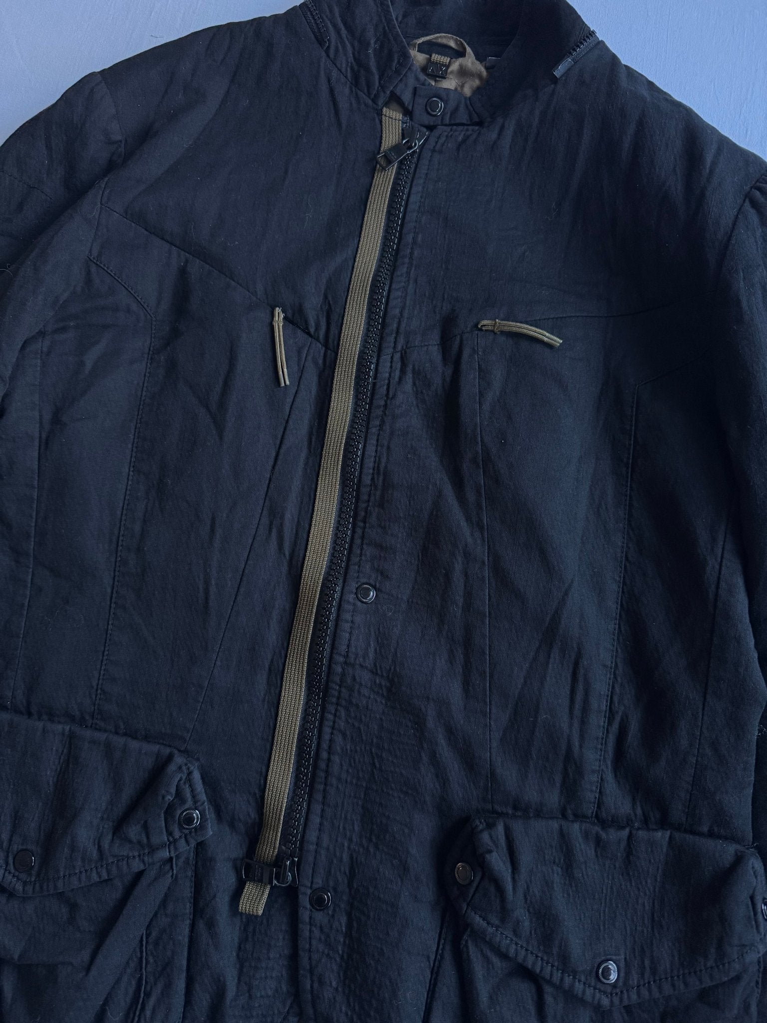 🥷 Utility Jacket Y2K Asimetrică pentru Bărbați Armani Exchange – M (Fitted) - anbracaminte