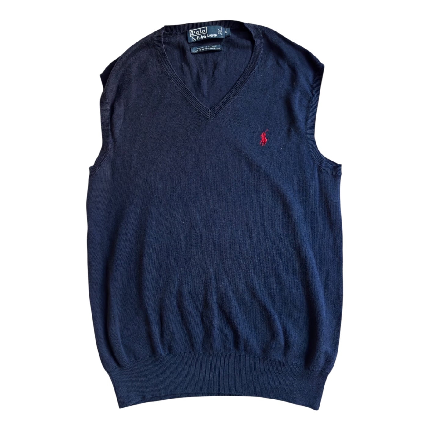 🐴 Vestă Polo Ralph Lauren V - neck navy – mărimea S - anbracaminte