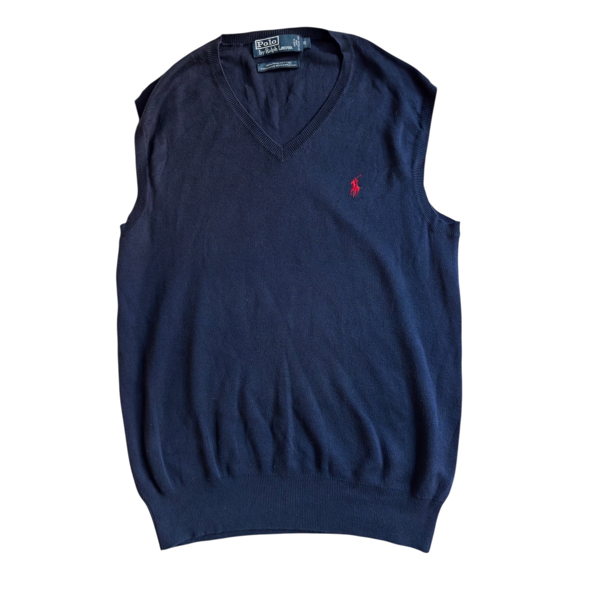 🐴 Vestă Polo Ralph Lauren V - neck navy – mărimea S - anbracaminte