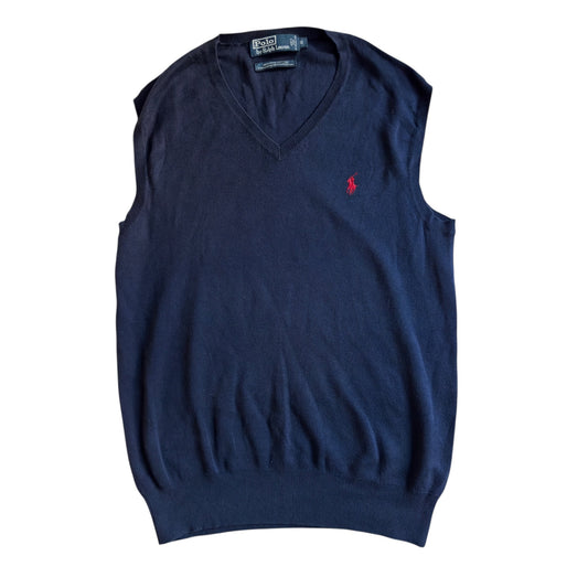 🐴 Vestă Polo Ralph Lauren V - neck navy – mărimea S - anbracaminte