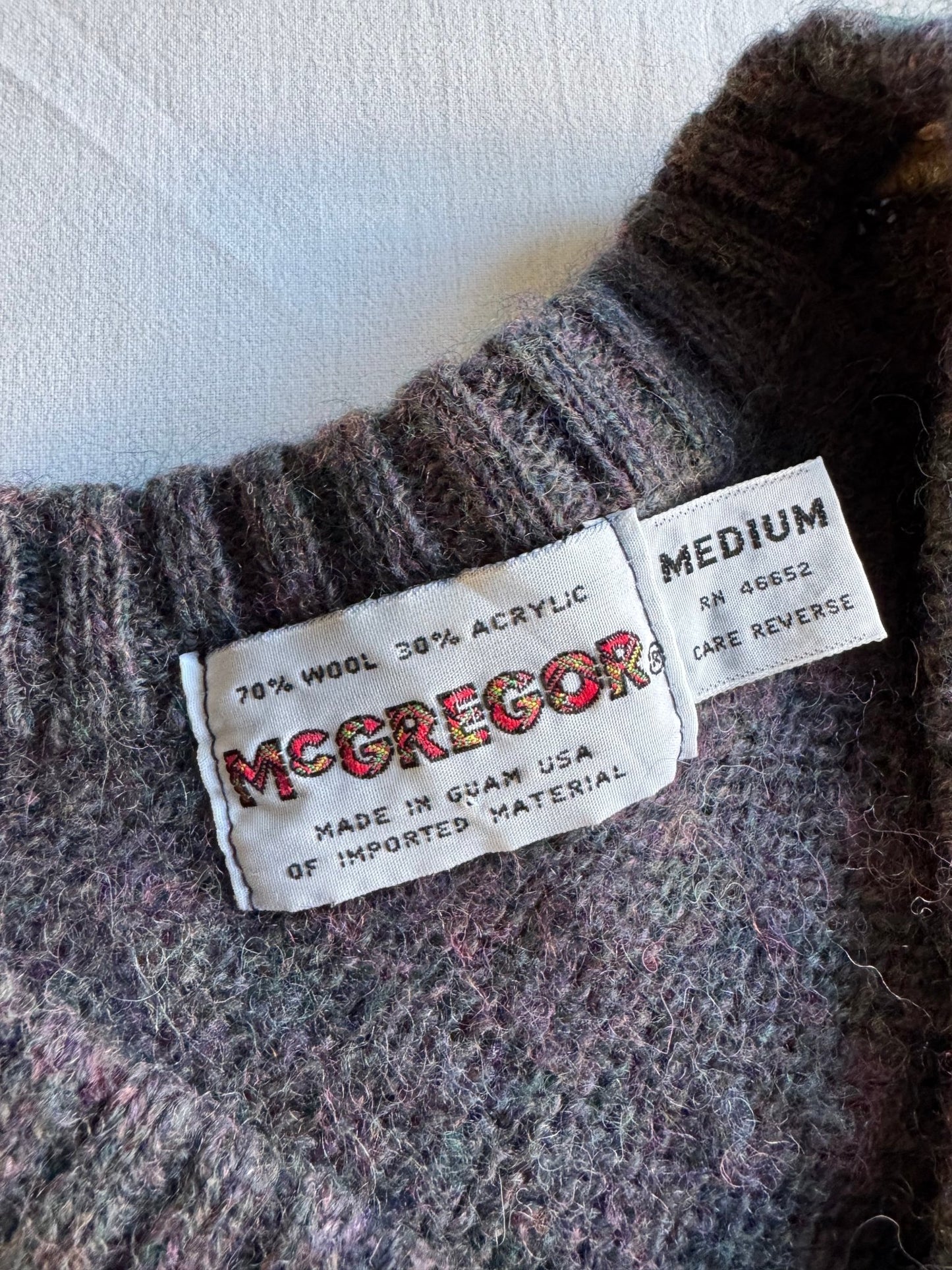 🧶 Vestă Tricotată McGregor Anii ’80 (Mărime M) - anbracaminte