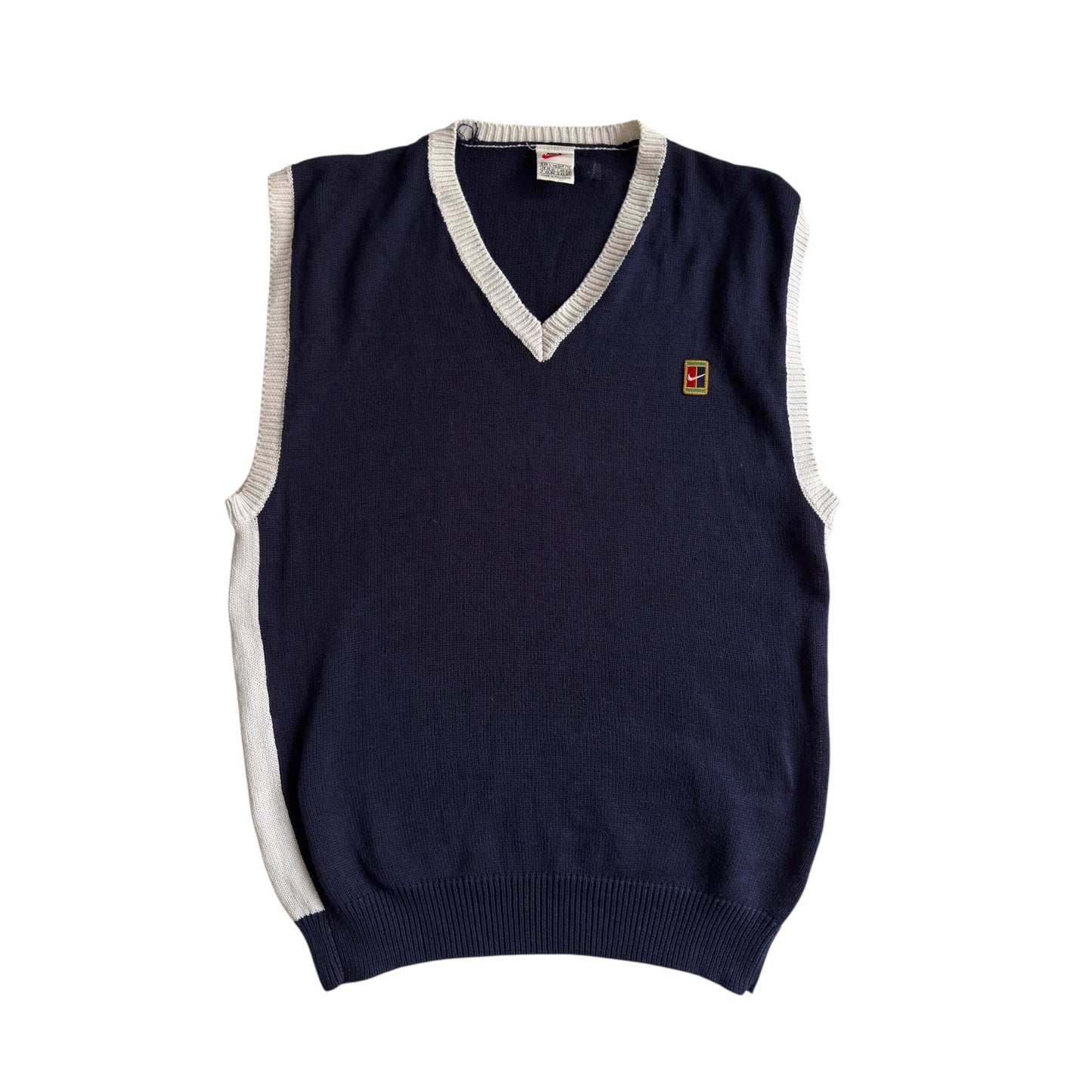 🎾 Vestă Tricotată Vintage Nike Challenge Court V - Neck – Mărimea M - anbracaminte