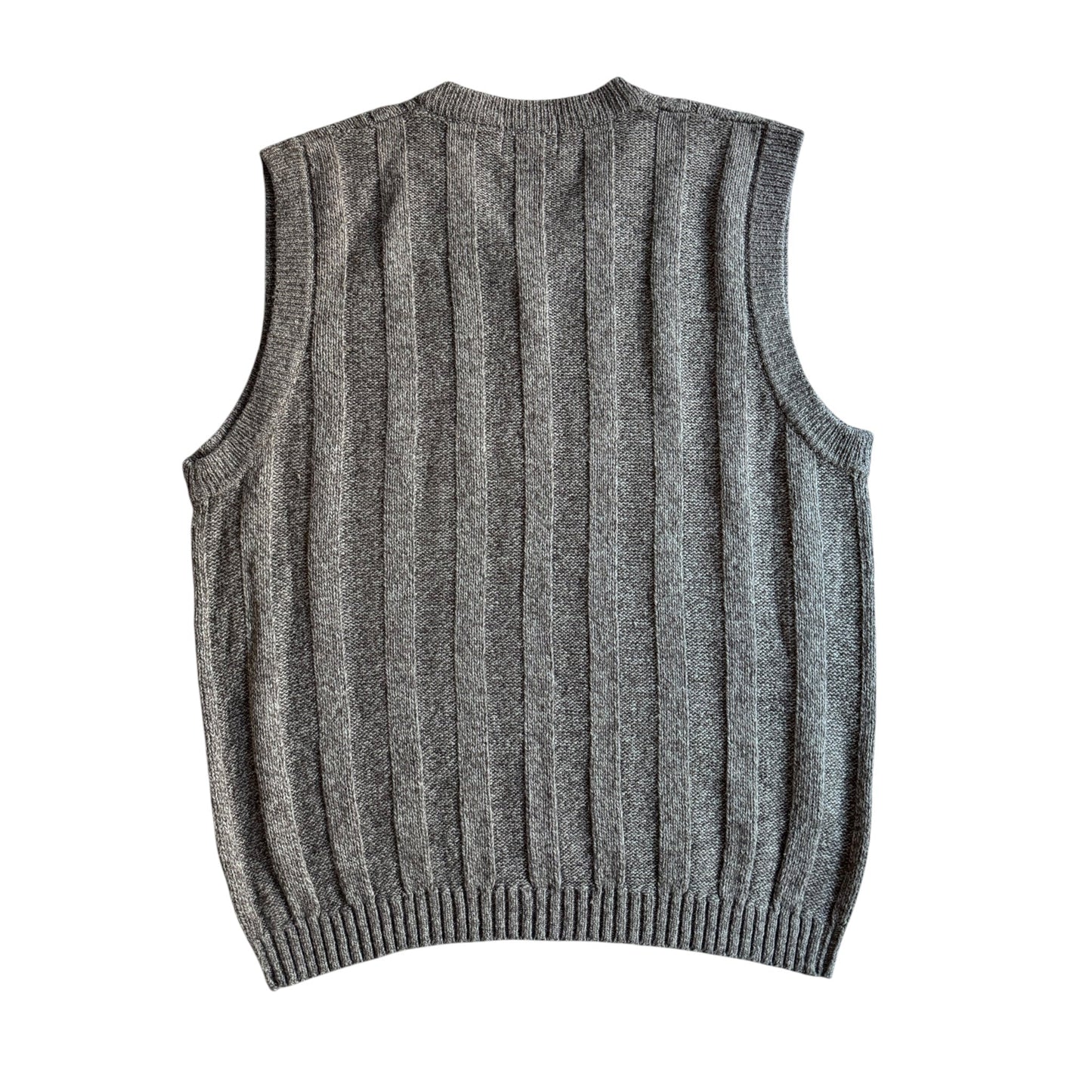 🧶 Vestă Vintage Cable Knit Trader Bay / Maro (Mărime M) - anbracaminte