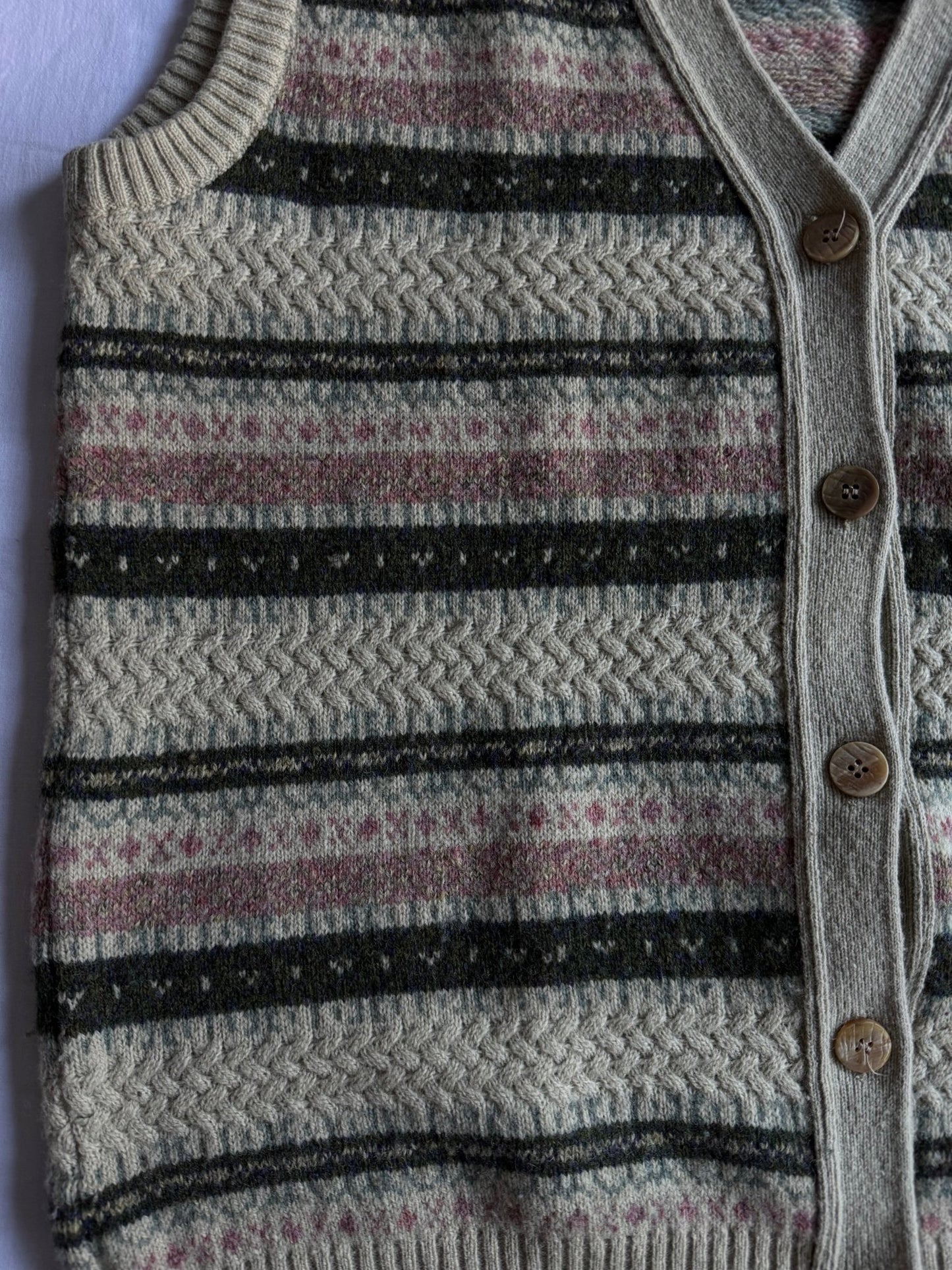 🧶 Vestă Vintage / Pattern Ethnic (Mărime L) - anbracaminte