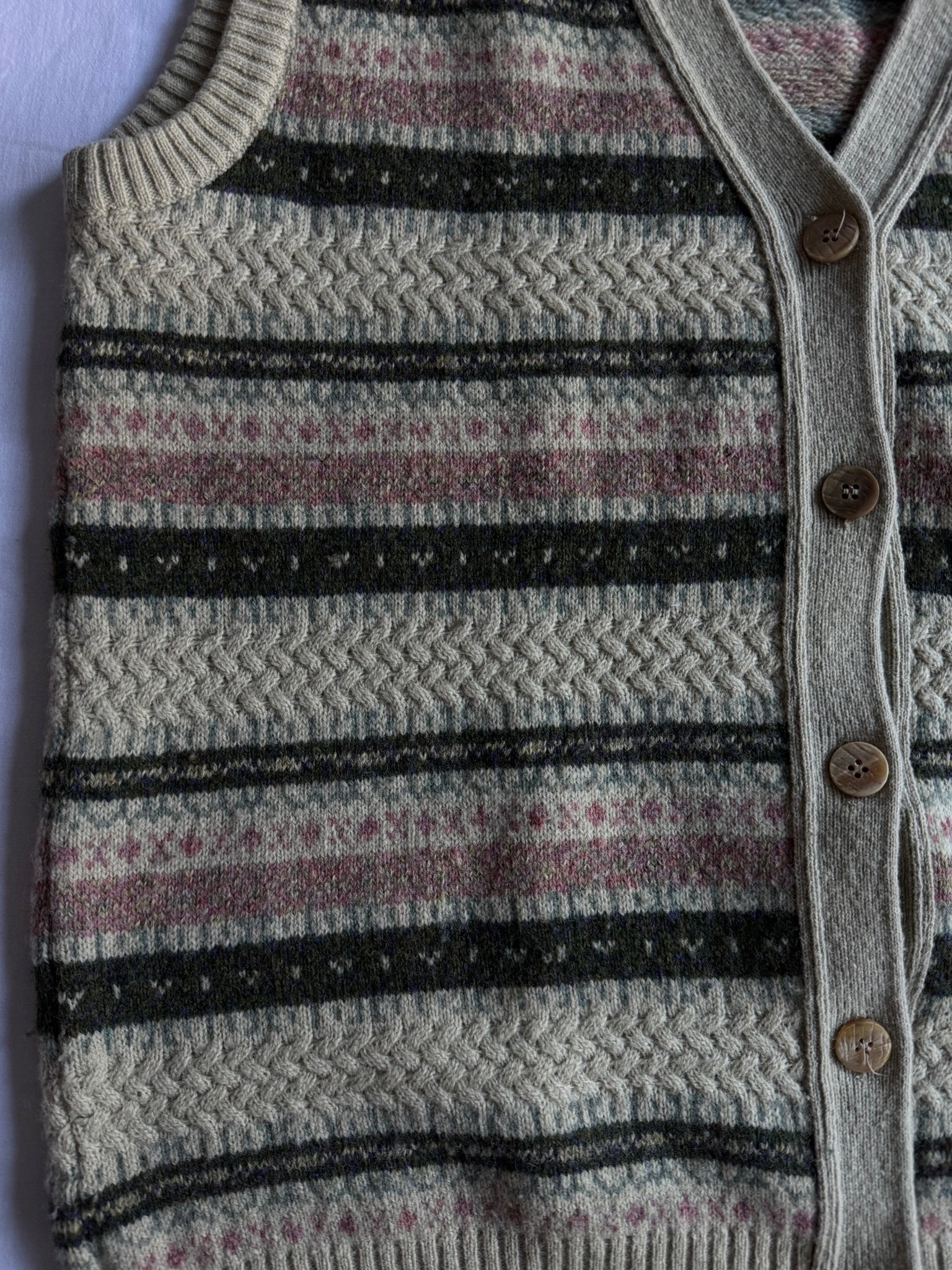 🧶 Vestă Vintage / Pattern Ethnic (Mărime L) - anbracaminte