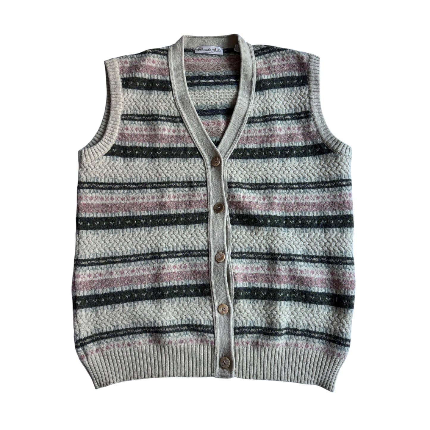 🧶 Vestă Vintage / Pattern Ethnic (Mărime L) - anbracaminte