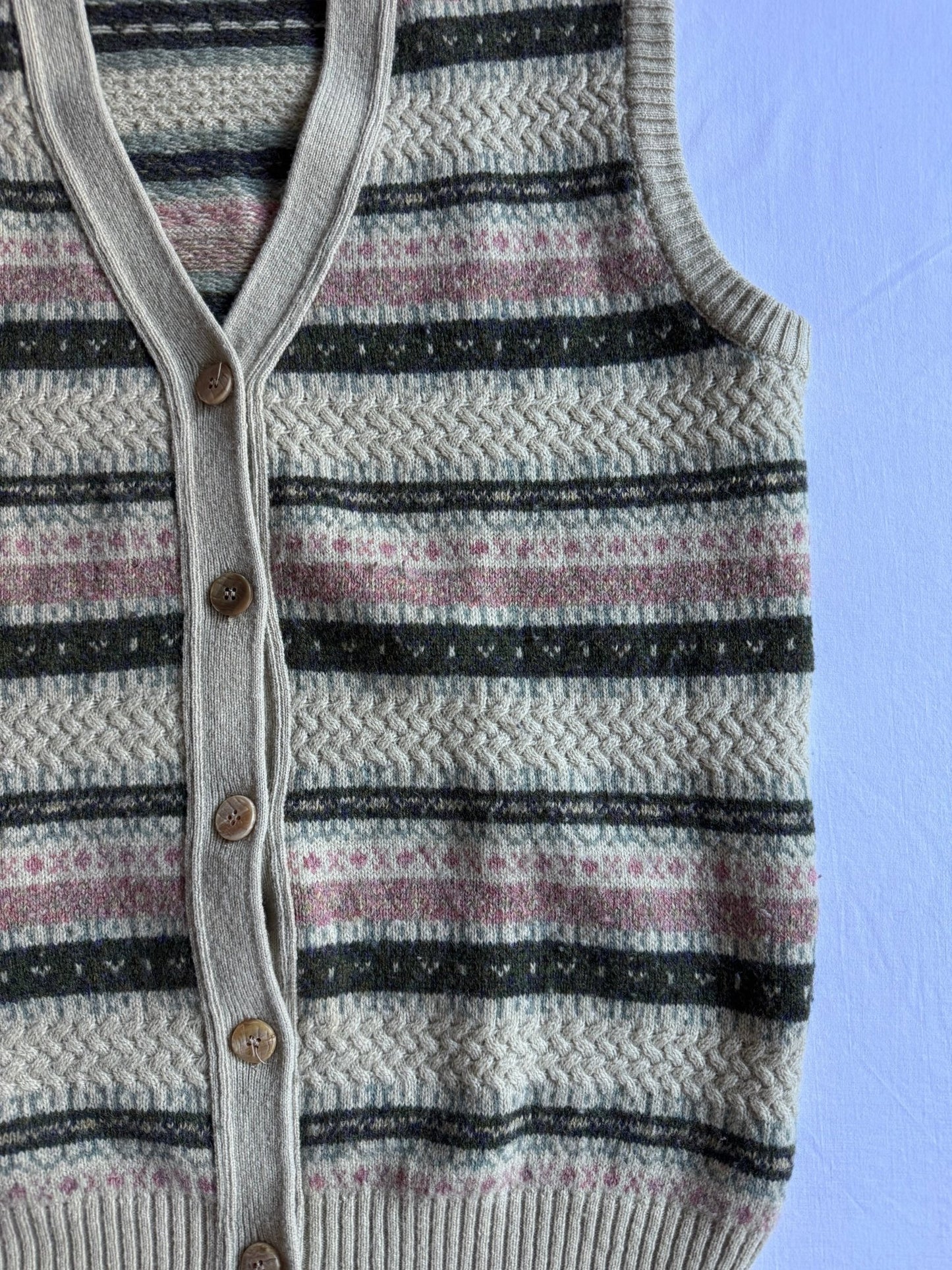 🧶 Vestă Vintage / Pattern Ethnic (Mărime L) - anbracaminte