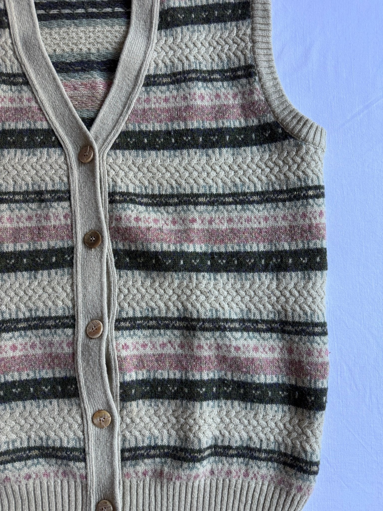 🧶 Vestă Vintage / Pattern Ethnic (Mărime L) - anbracaminte