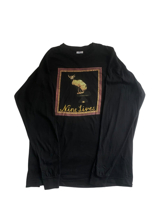 Vintage 1996 Aerosmith Nine Lives Album Band Shirt - anbracaminte
