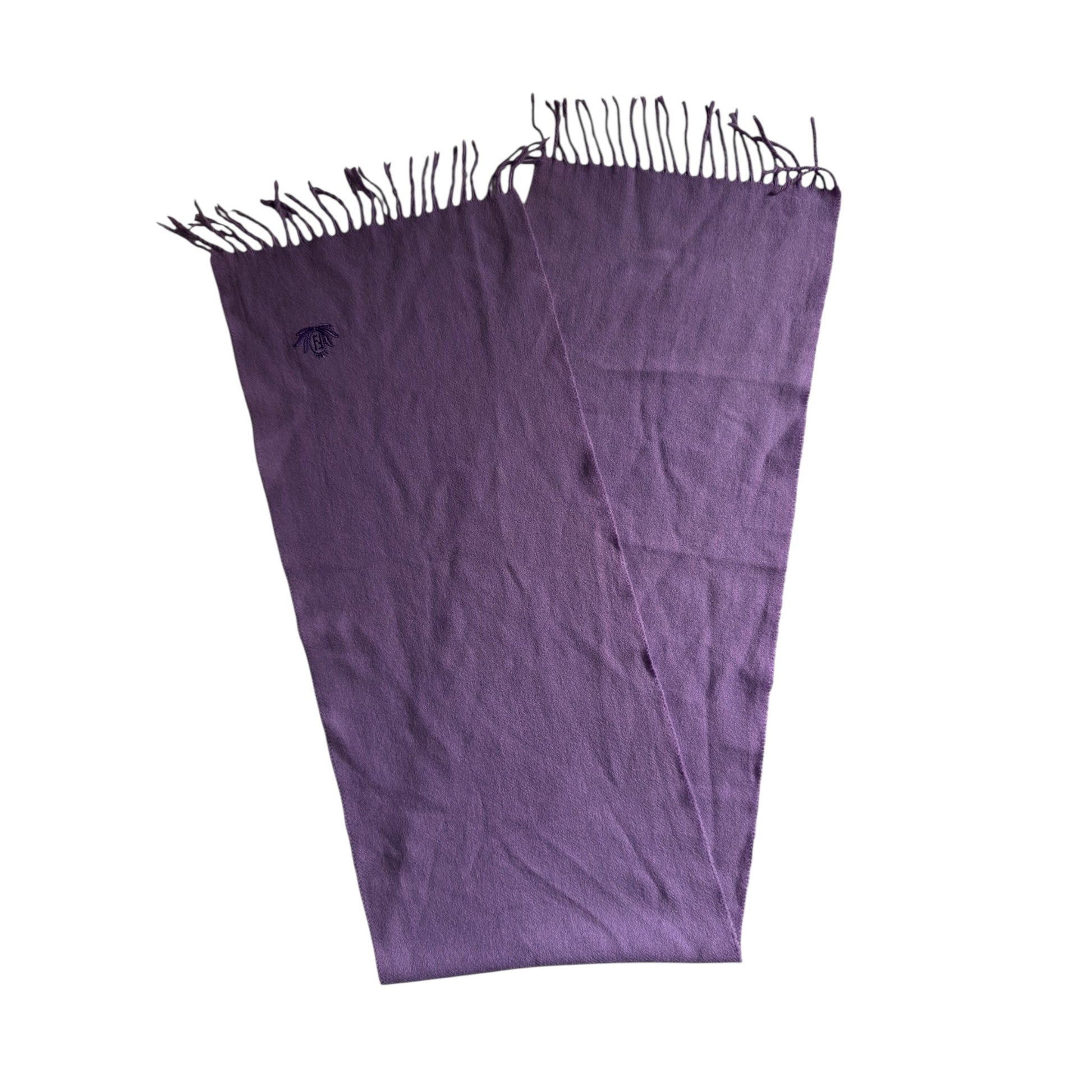 🍇 Vintage 80’s Fendi Purple Scarf – 100% Wool – Made in Italy - anbracaminte