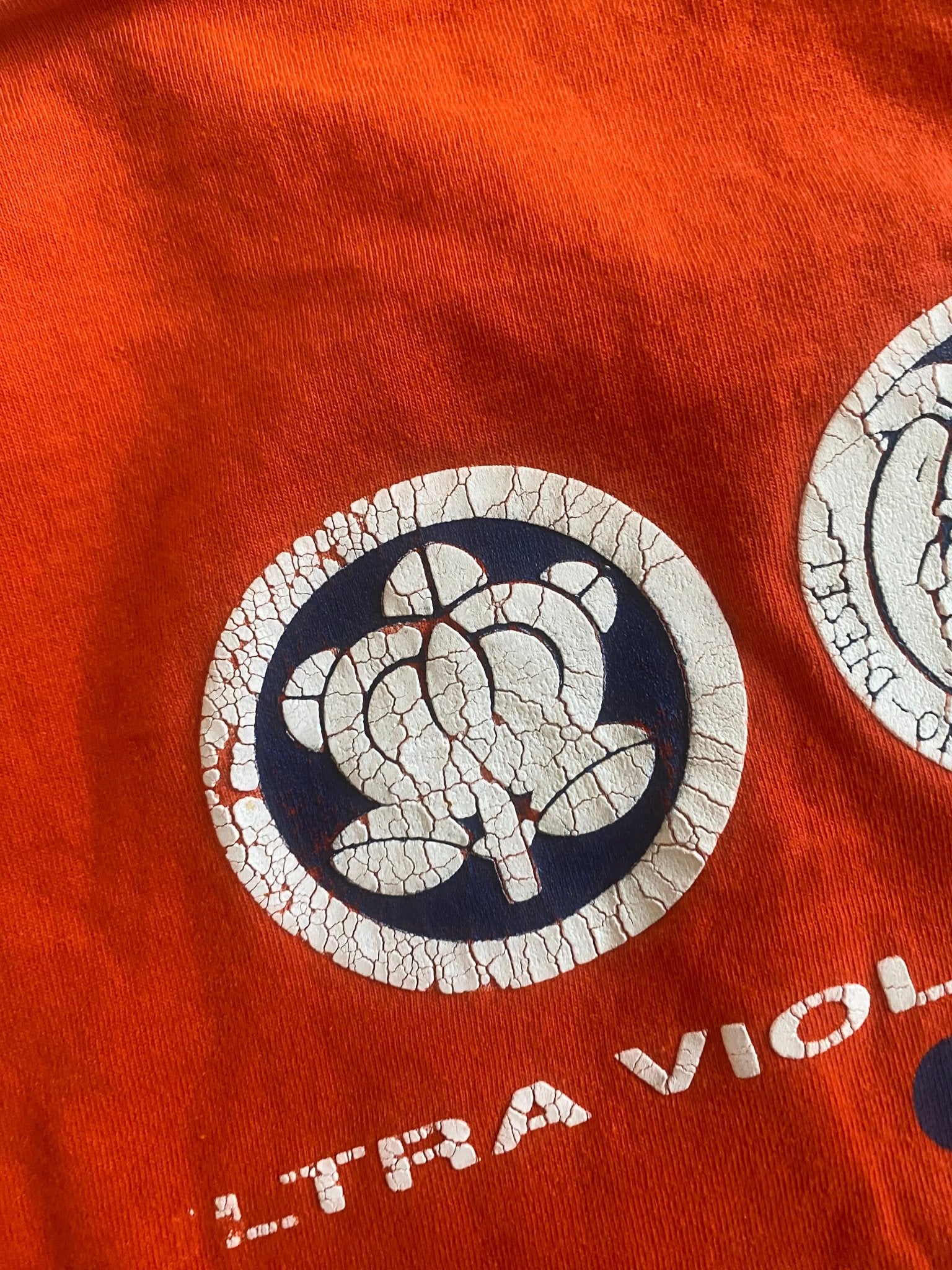 Vintage 90's Diesel Orange Printed Shirt - anbracaminte