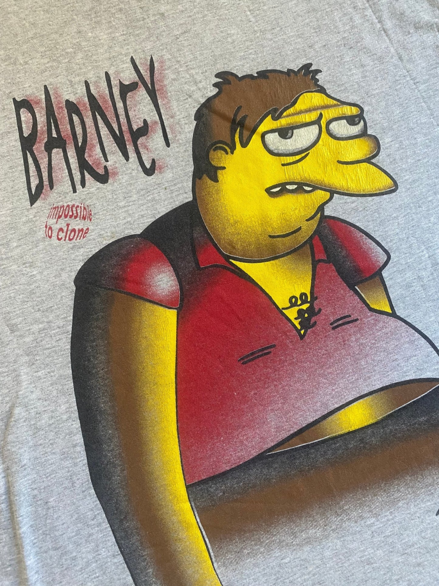 Vintage 90's The Simpson Barney Printed Shirt Single Stitch - anbracaminte