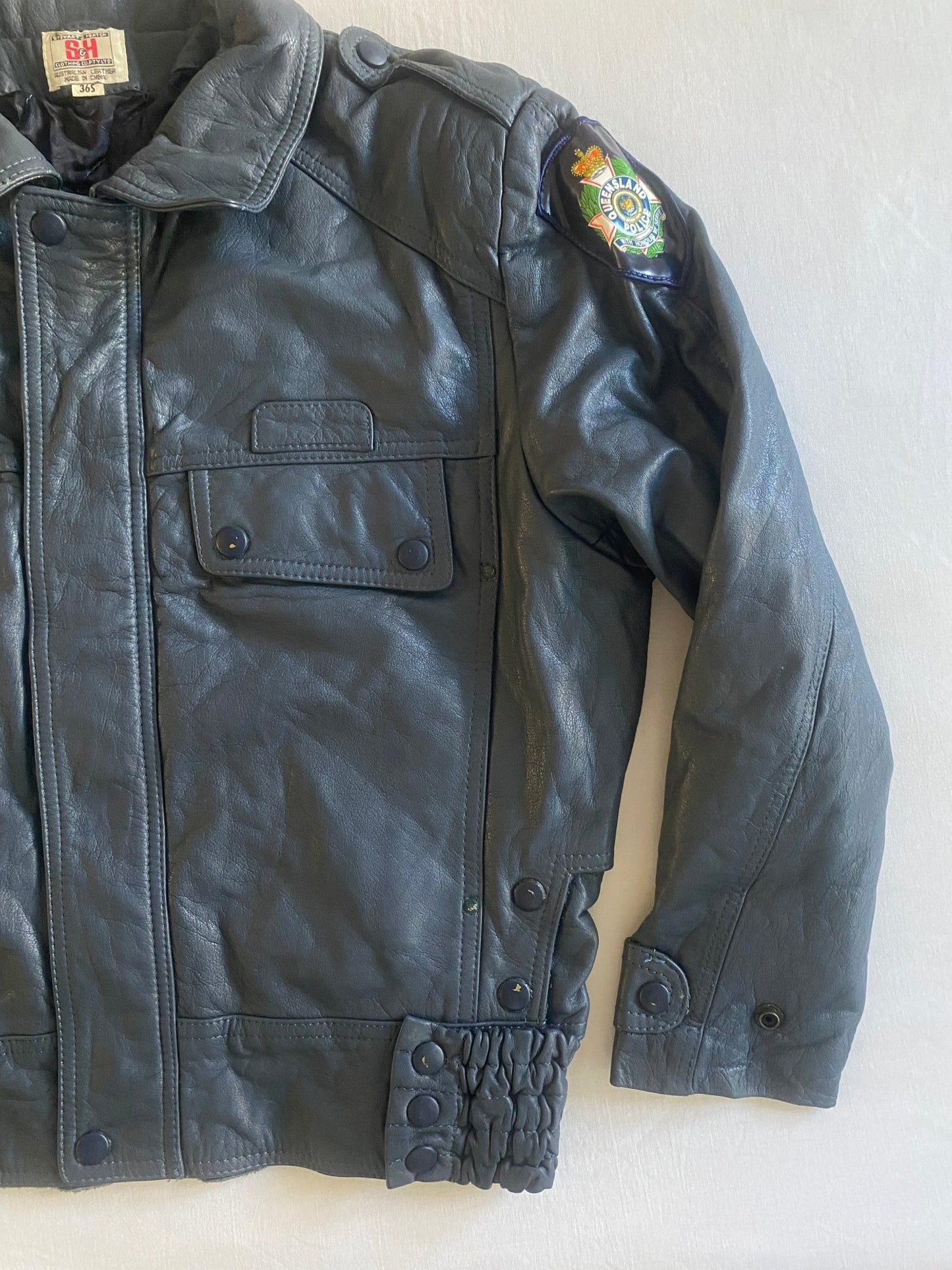 Vintage Australian Police Leather Jacket - anbracaminte