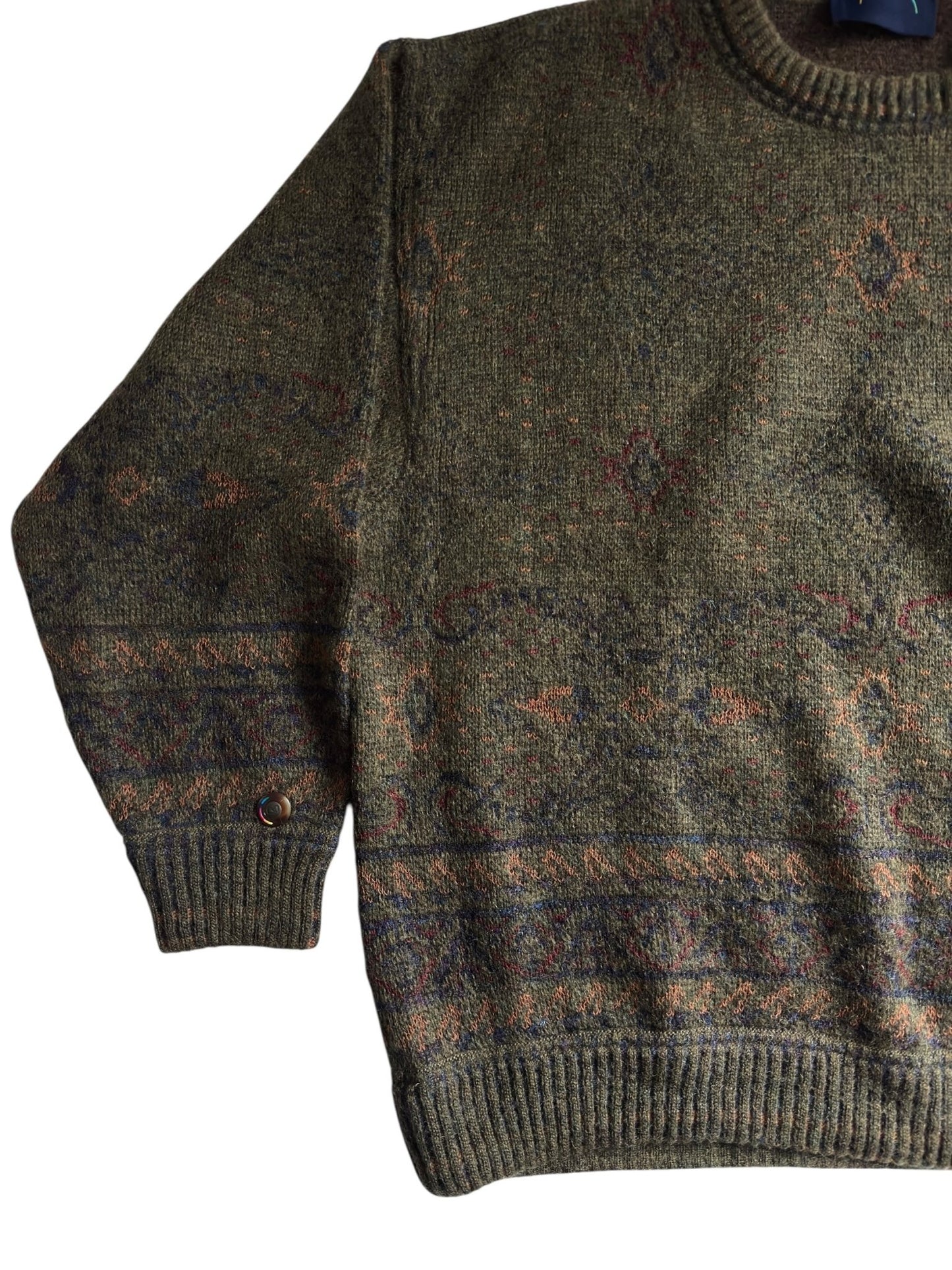 🐐 Vintage Bogner Jumper – Made in Western Germany – Men’s L – Wool & Super Kid Mohair Blend - anbracaminte