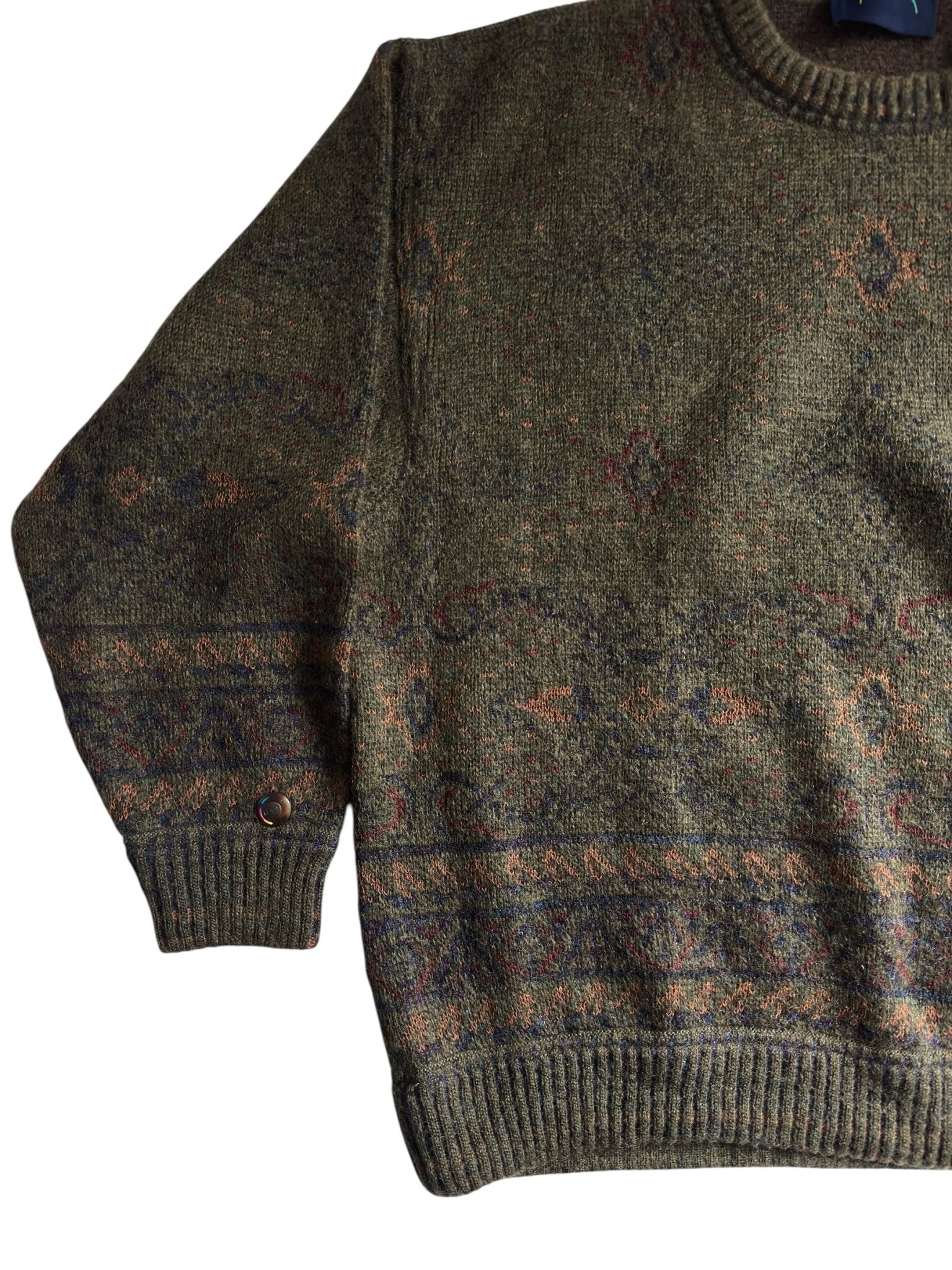 🐐 Vintage Bogner Jumper – Made in Western Germany – Men’s L – Wool & Super Kid Mohair Blend - anbracaminte