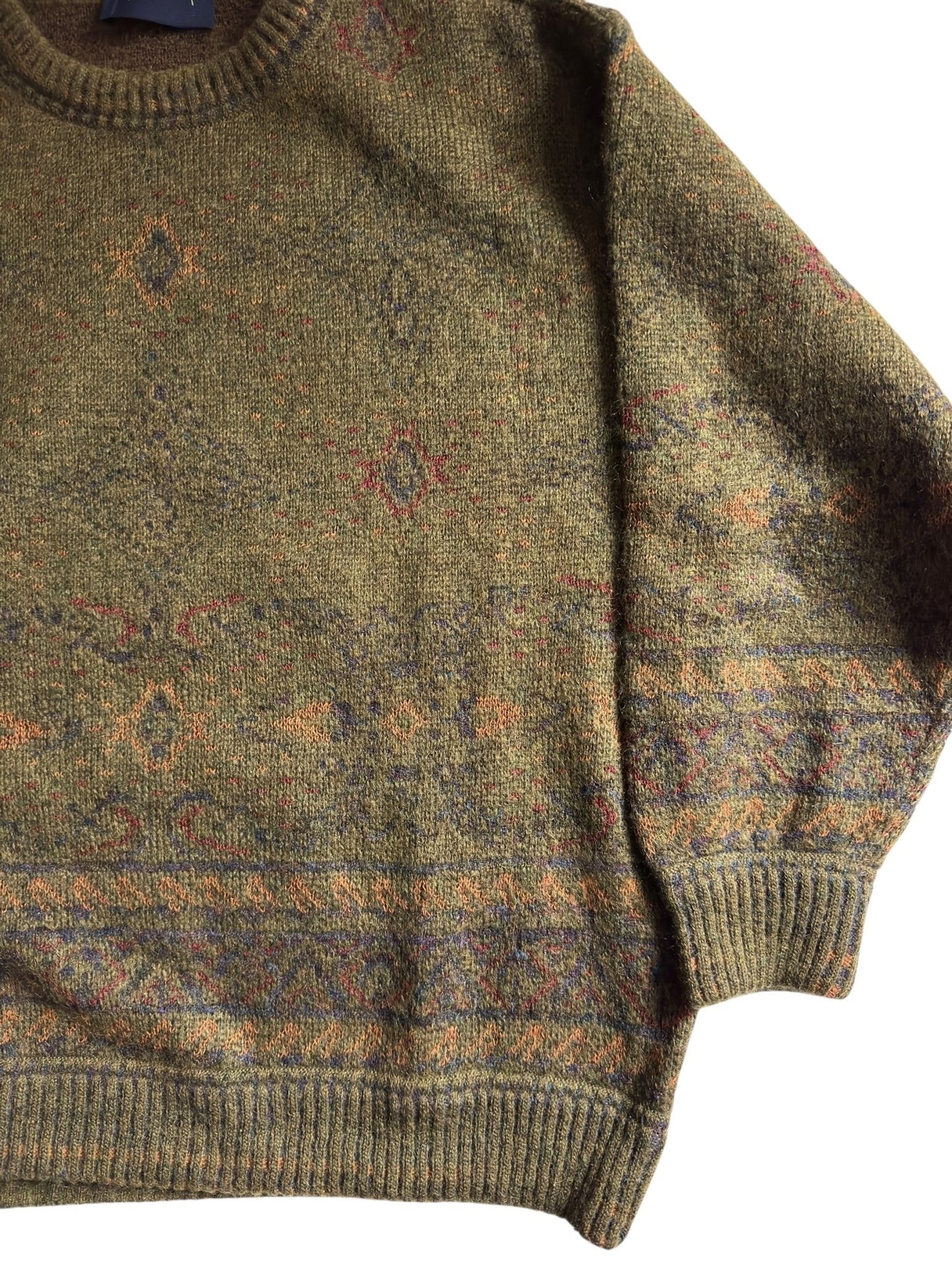 🐐 Vintage Bogner Jumper – Made in Western Germany – Men’s L – Wool & Super Kid Mohair Blend - anbracaminte