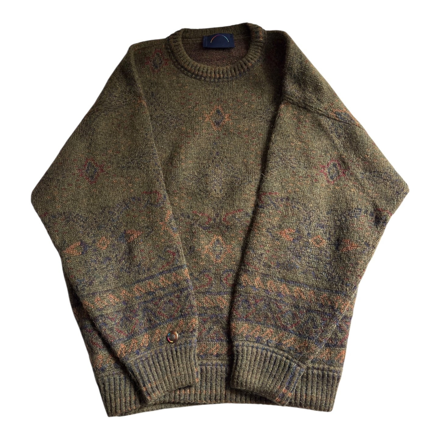 🐐 Vintage Bogner Jumper – Made in Western Germany – Men’s L – Wool & Super Kid Mohair Blend - anbracaminte
