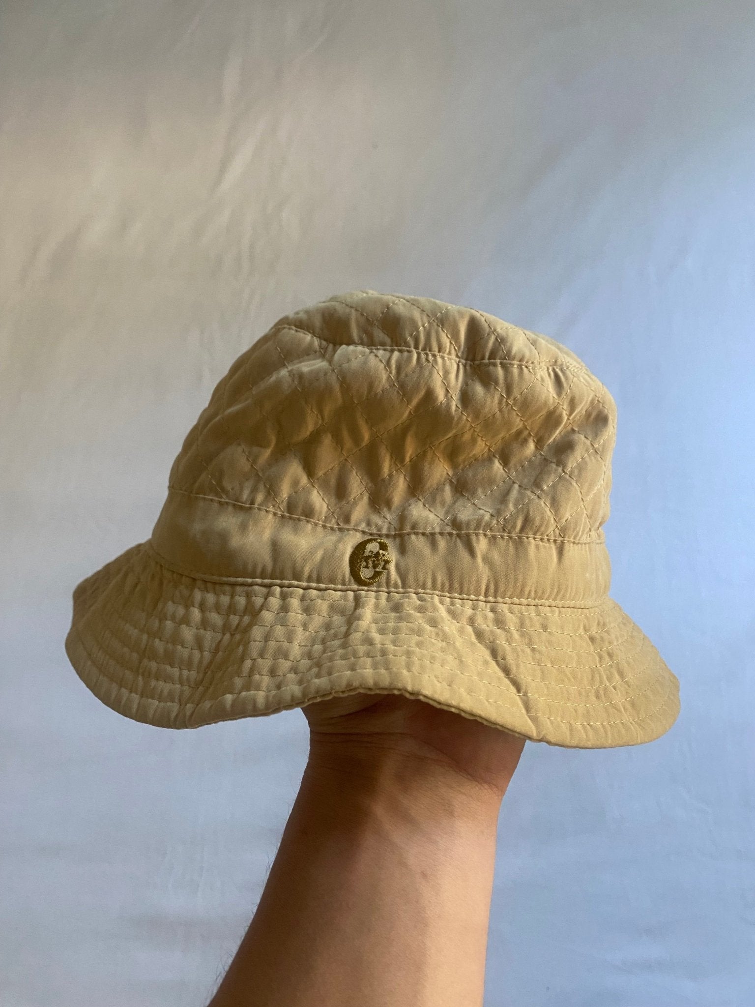 Vintage Conte of Florence Quilted Bucket Hat - anbracaminte