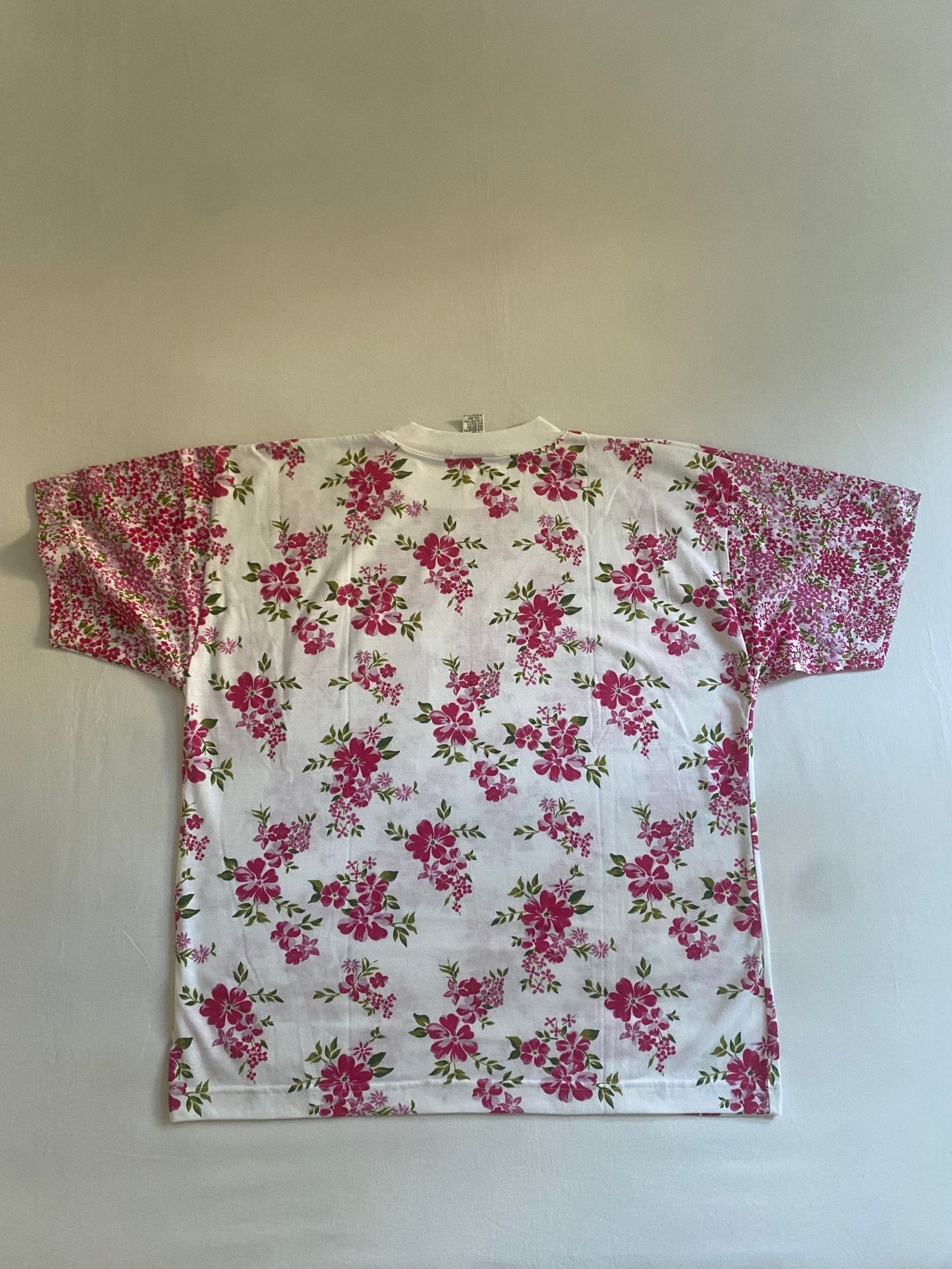 Vintage Floral Printed Chest Pocket Shirt - anbracaminte