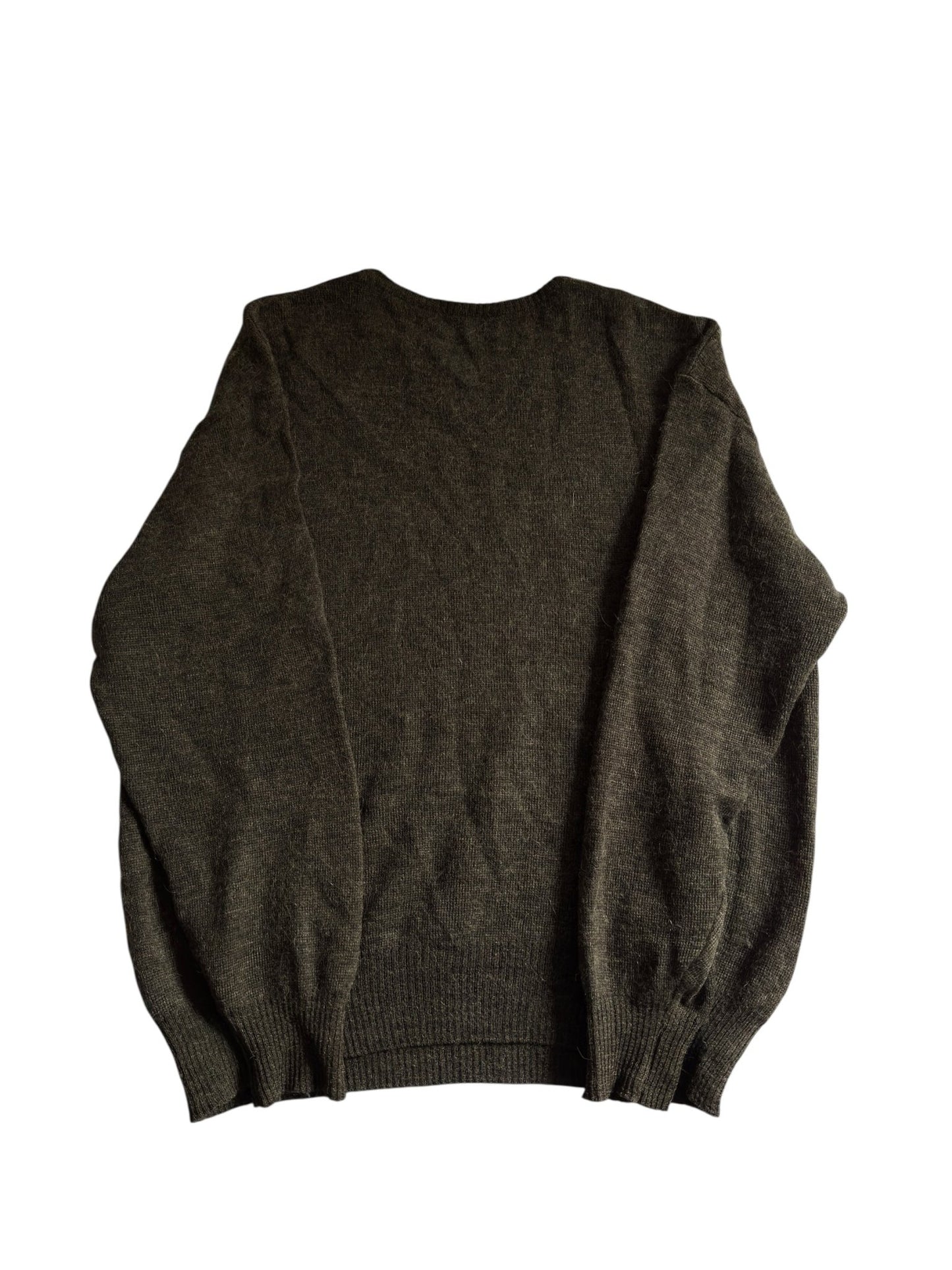 🐑 🦙 Vintage Jumper – Alpaca & Pure New Wool – Men’s L - XL - anbracaminte