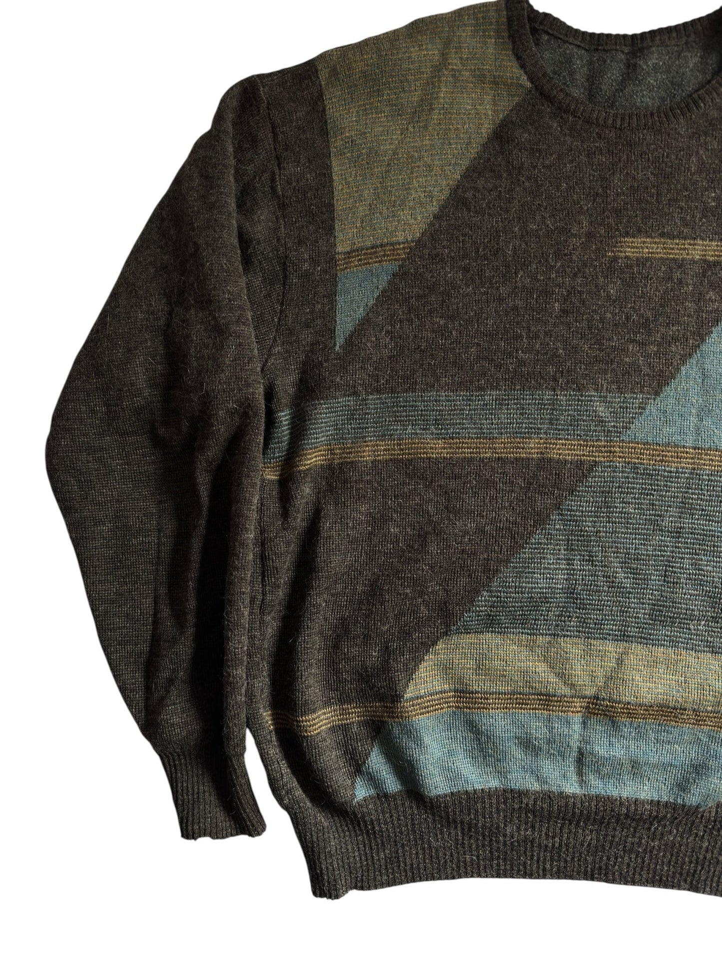 🐑 🦙 Vintage Jumper – Alpaca & Pure New Wool – Men’s L - XL - anbracaminte