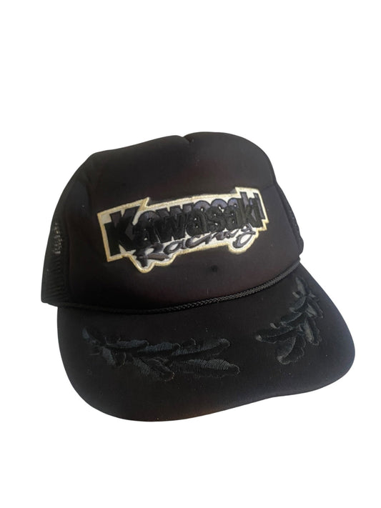 Vintage Kawasaki Racing Trucker Hat - anbracaminte