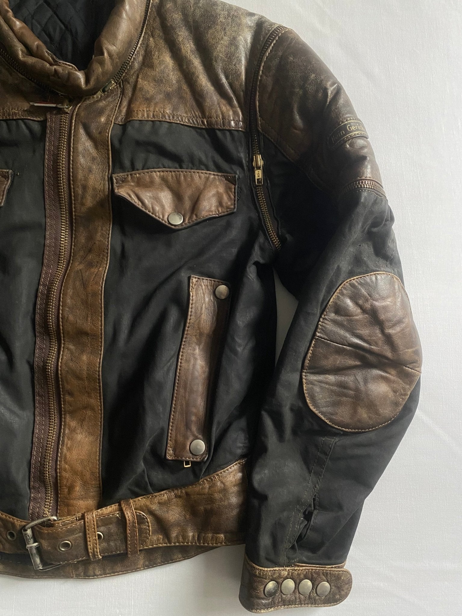 🏍️ Vintage Late 80s – Early 90s Hein Gericke Motorcycle Jacket - anbracaminte
