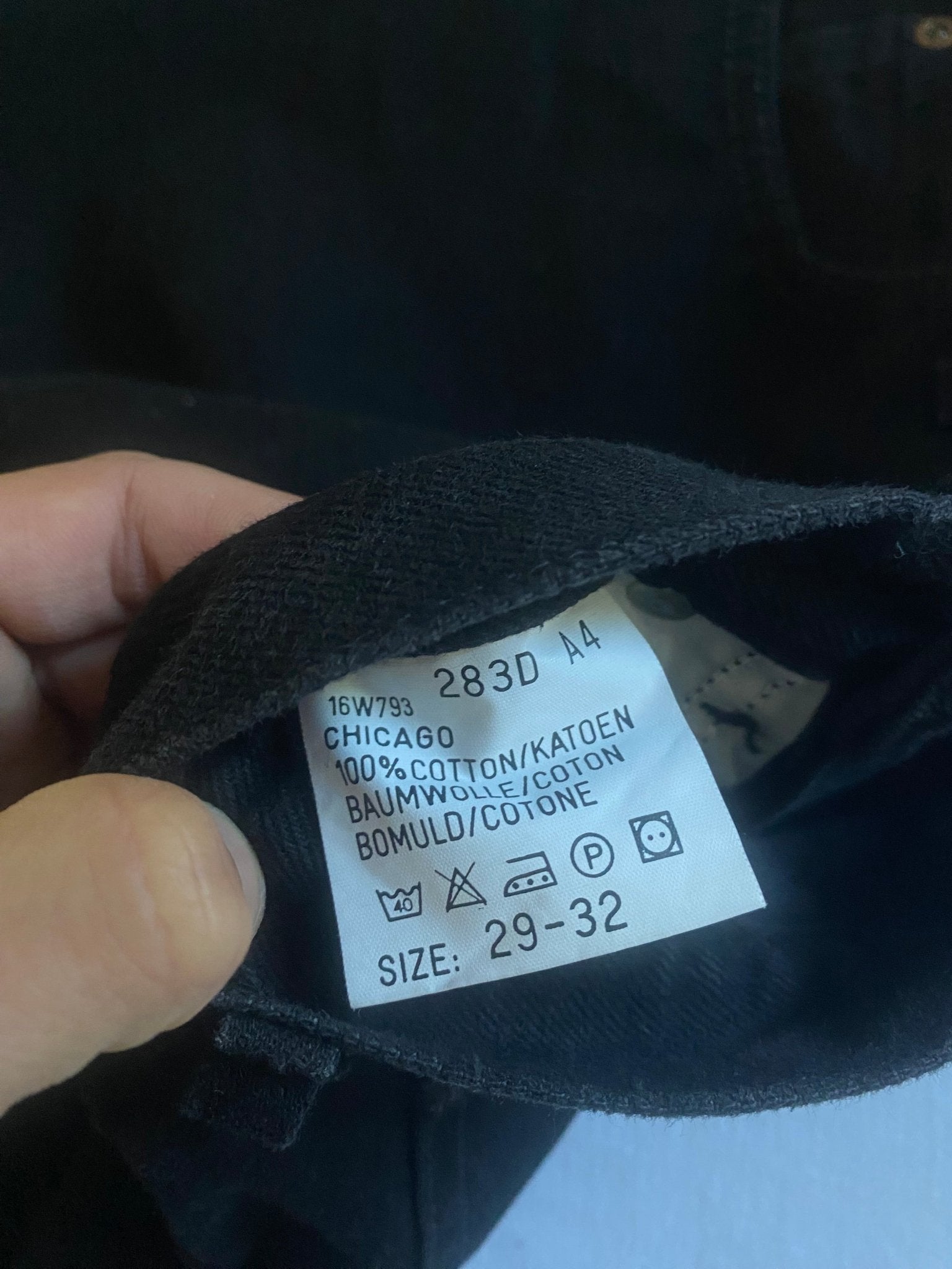 Vintage Lee Black Chicago Jeans - anbracaminte