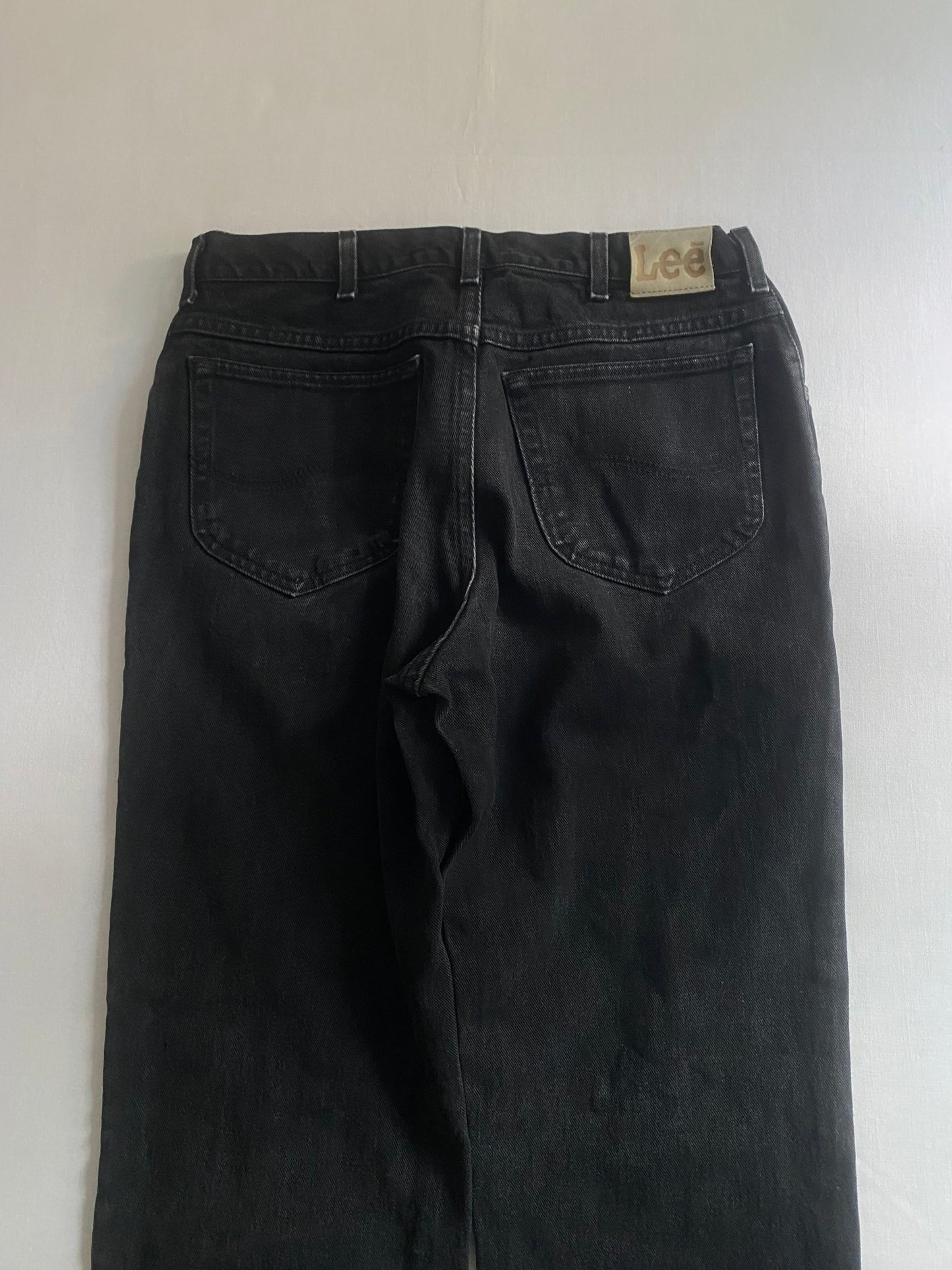 Vintage Lee Black Washed Jeans – Made in USA – W34 L32 - anbracaminte