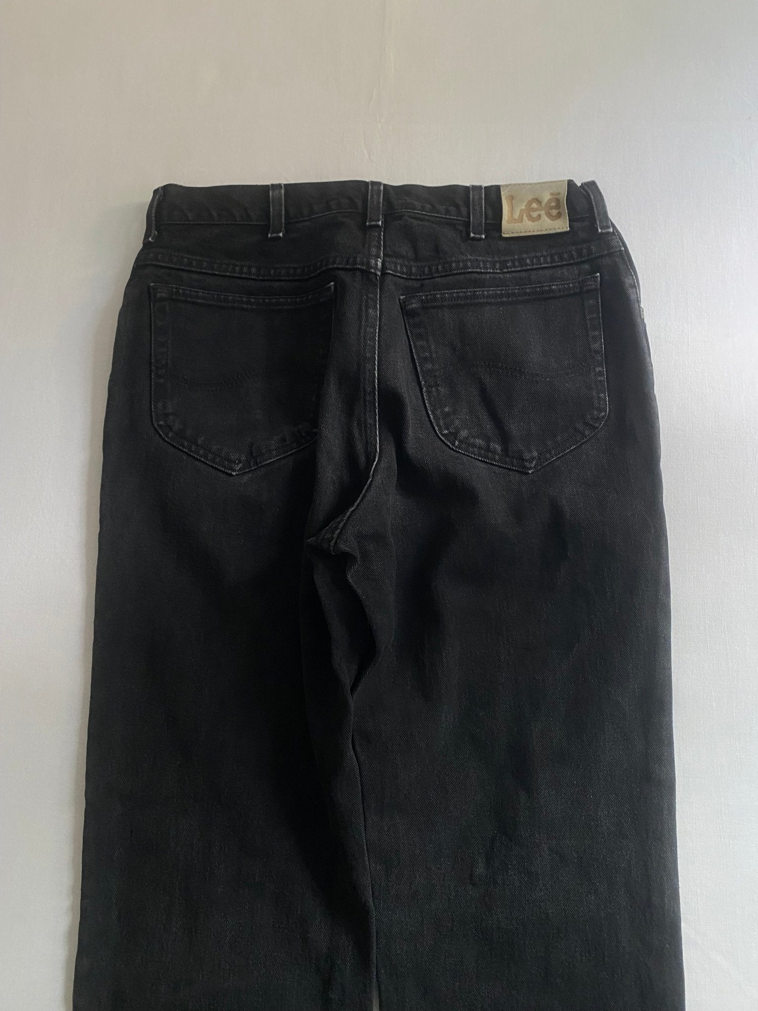 Vintage Lee Black Washed Jeans – Made in USA – W34 L32 - anbracaminte
