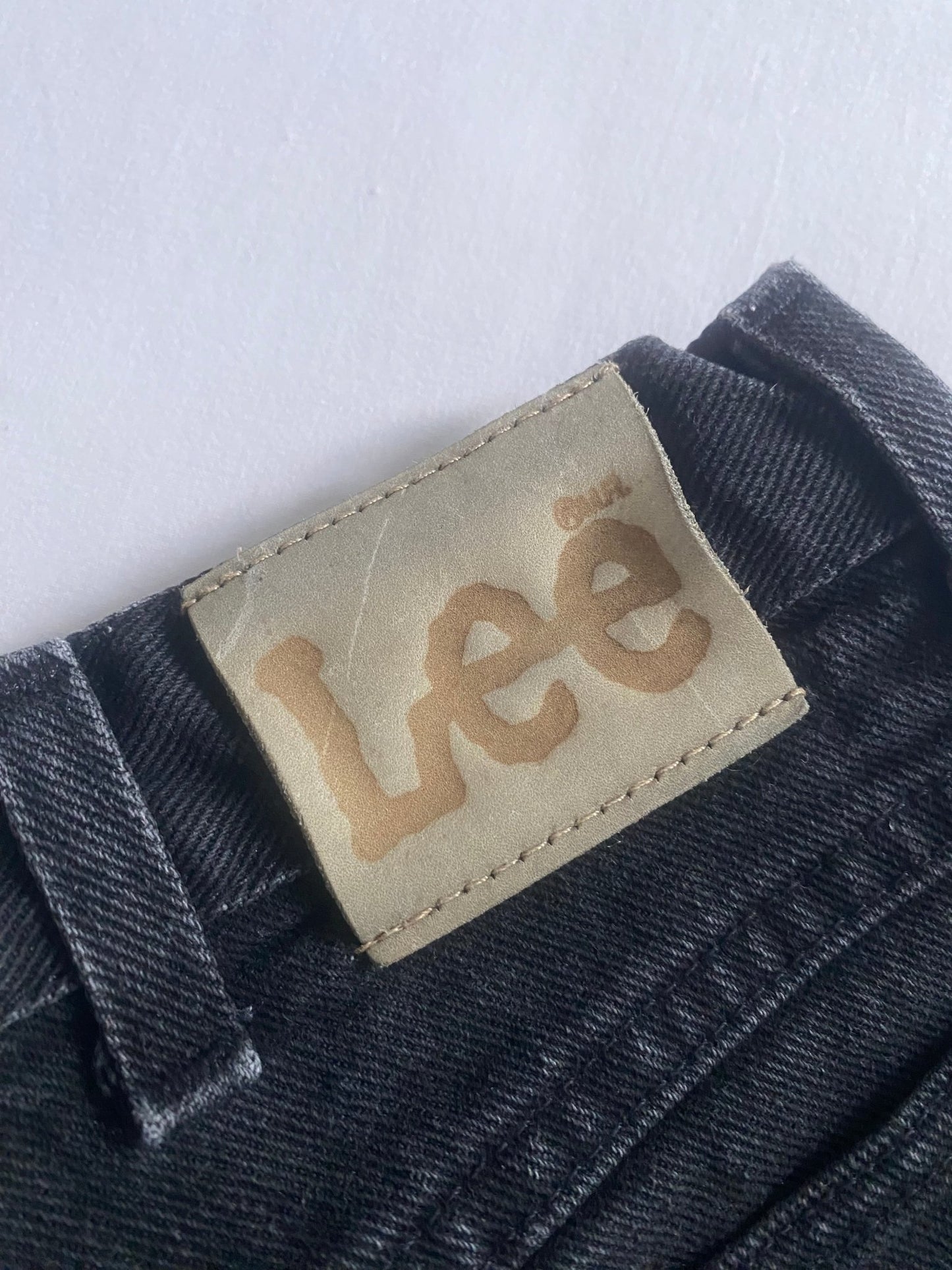 Vintage Lee Black Washed Jeans – Made in USA – W34 L32 - anbracaminte
