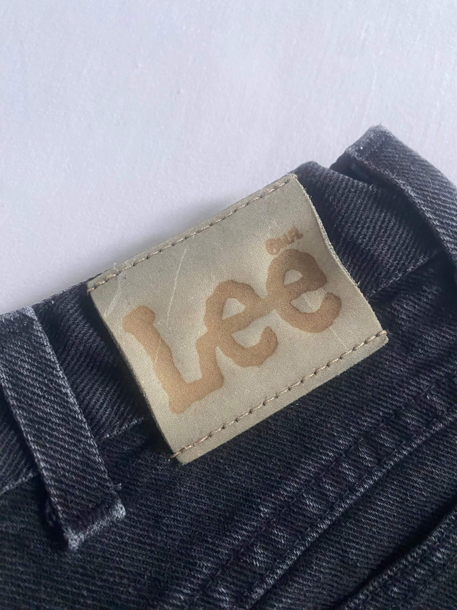 Vintage Lee Black Washed Jeans – Made in USA – W34 L32 - anbracaminte