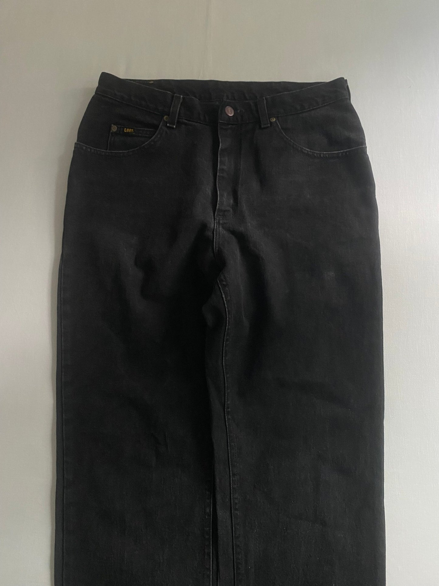 Vintage Lee Black Washed Jeans – Made in USA – W34 L32 - anbracaminte